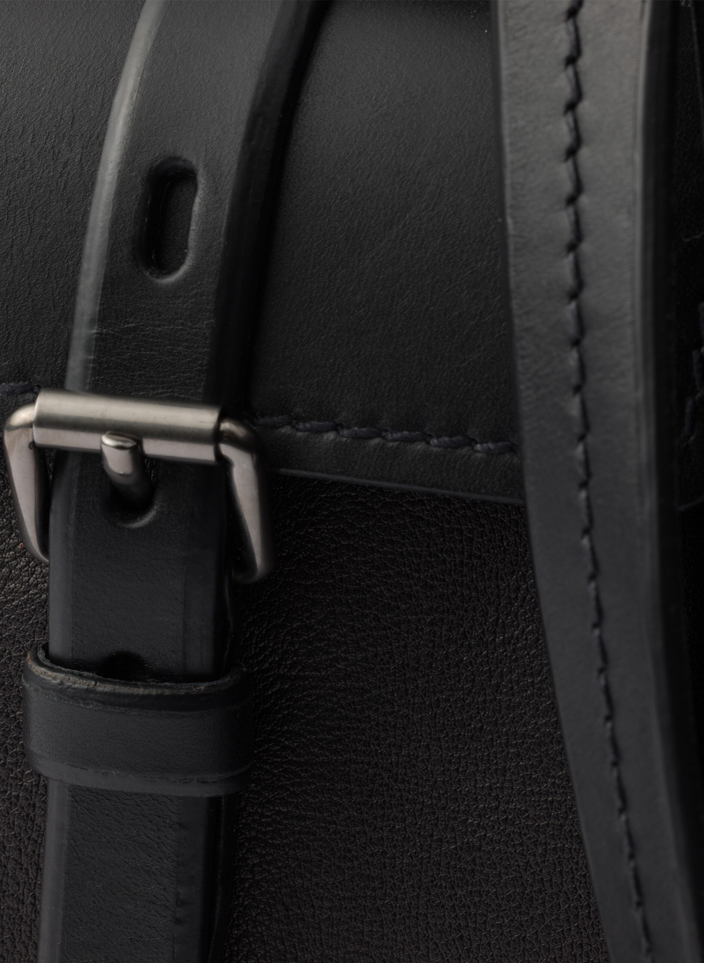 Grand cabas en cuir PRADA Noir