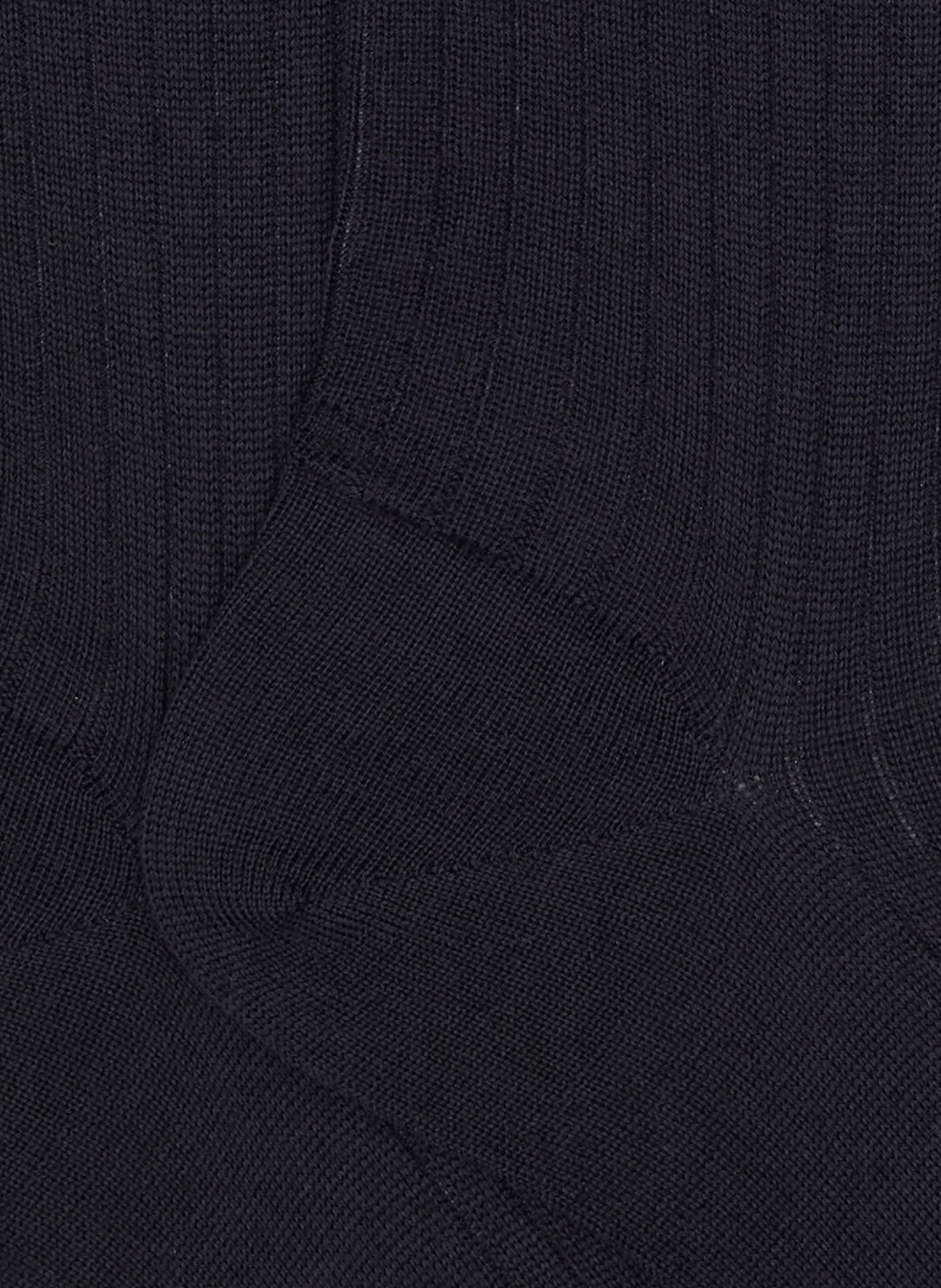 Chaussettes hautes côtelées en laine mérinos DORÉ DORÉ Bleu