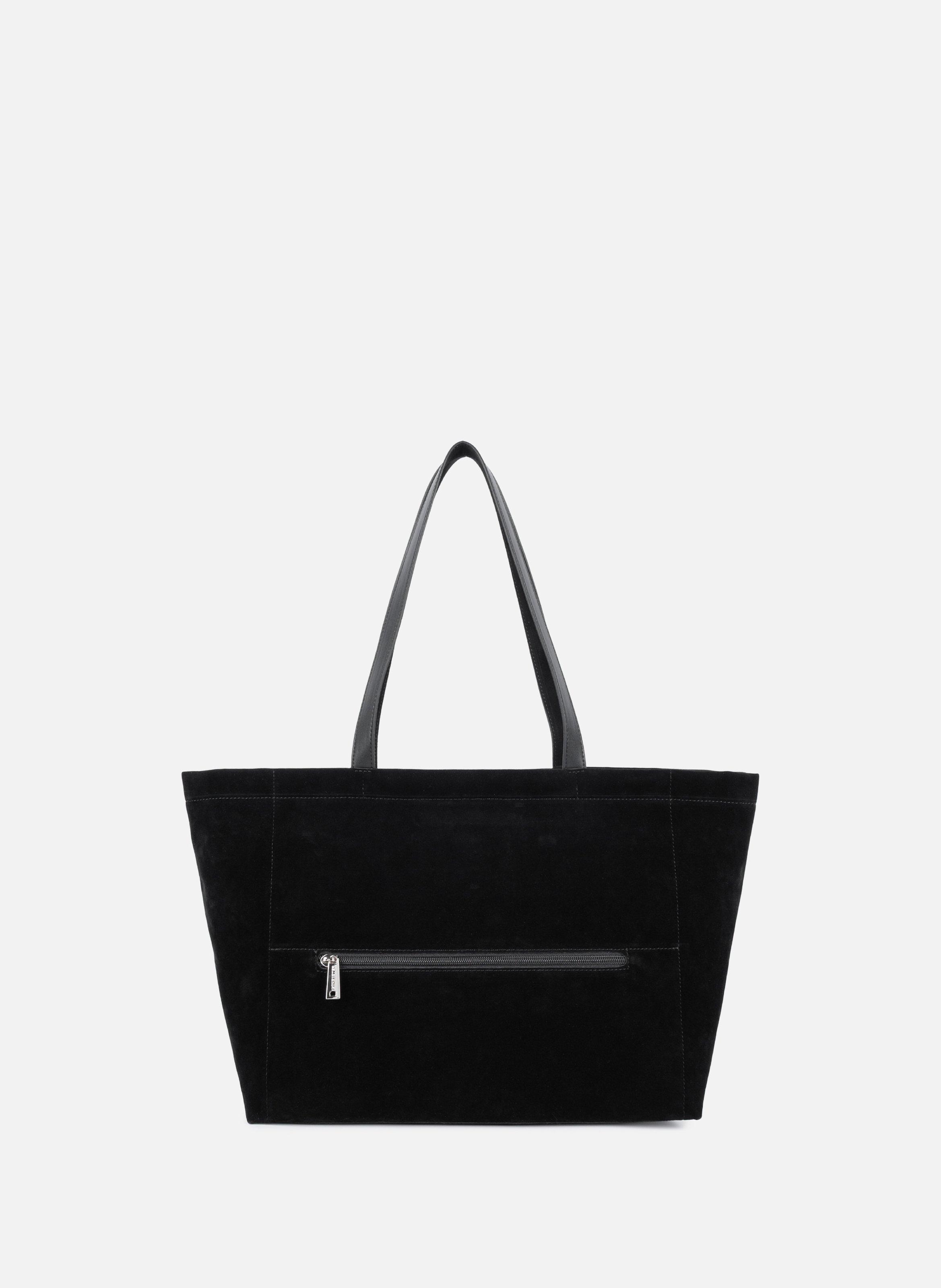 Grand sac cabas épaule - suédine kba LANCASTER Noir