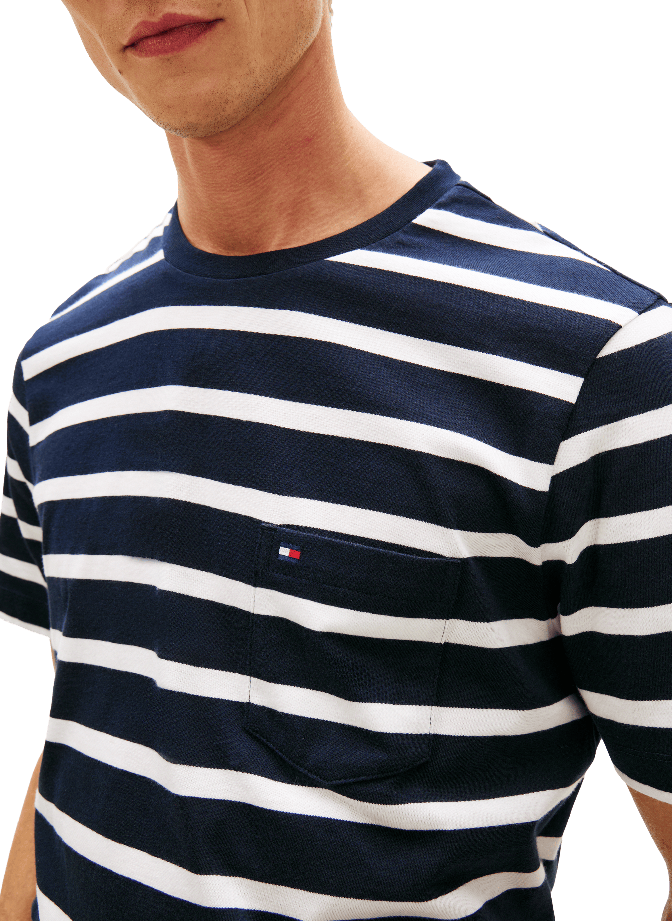 Striped cotton T-Shirt TOMMY HILFIGER Blue