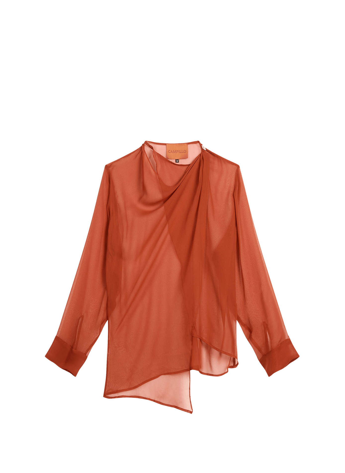 Eterno transparent silk shirt CAMPILLO Red