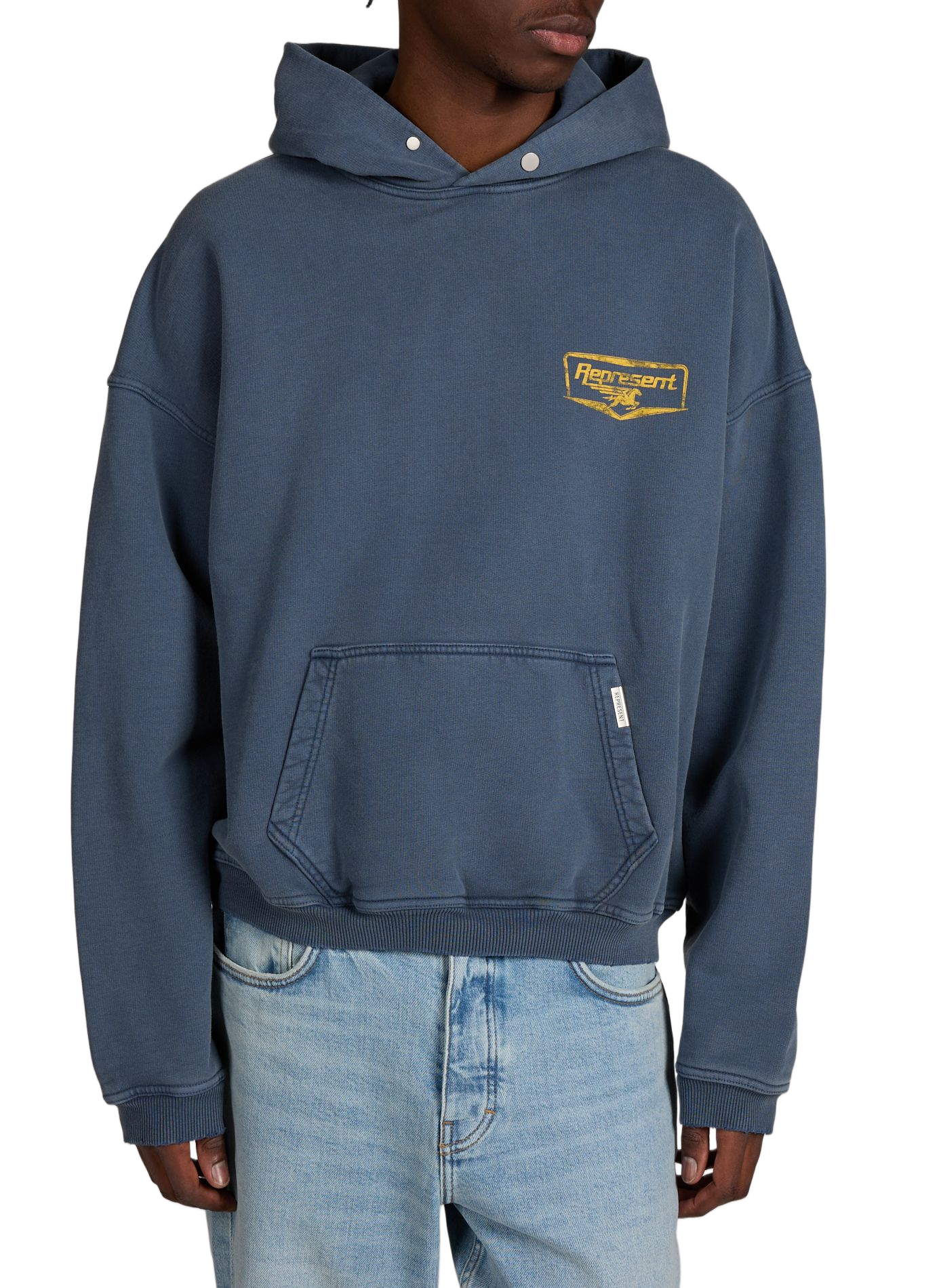 Sweatshirt imprimé en coton REPRESENT Bleu