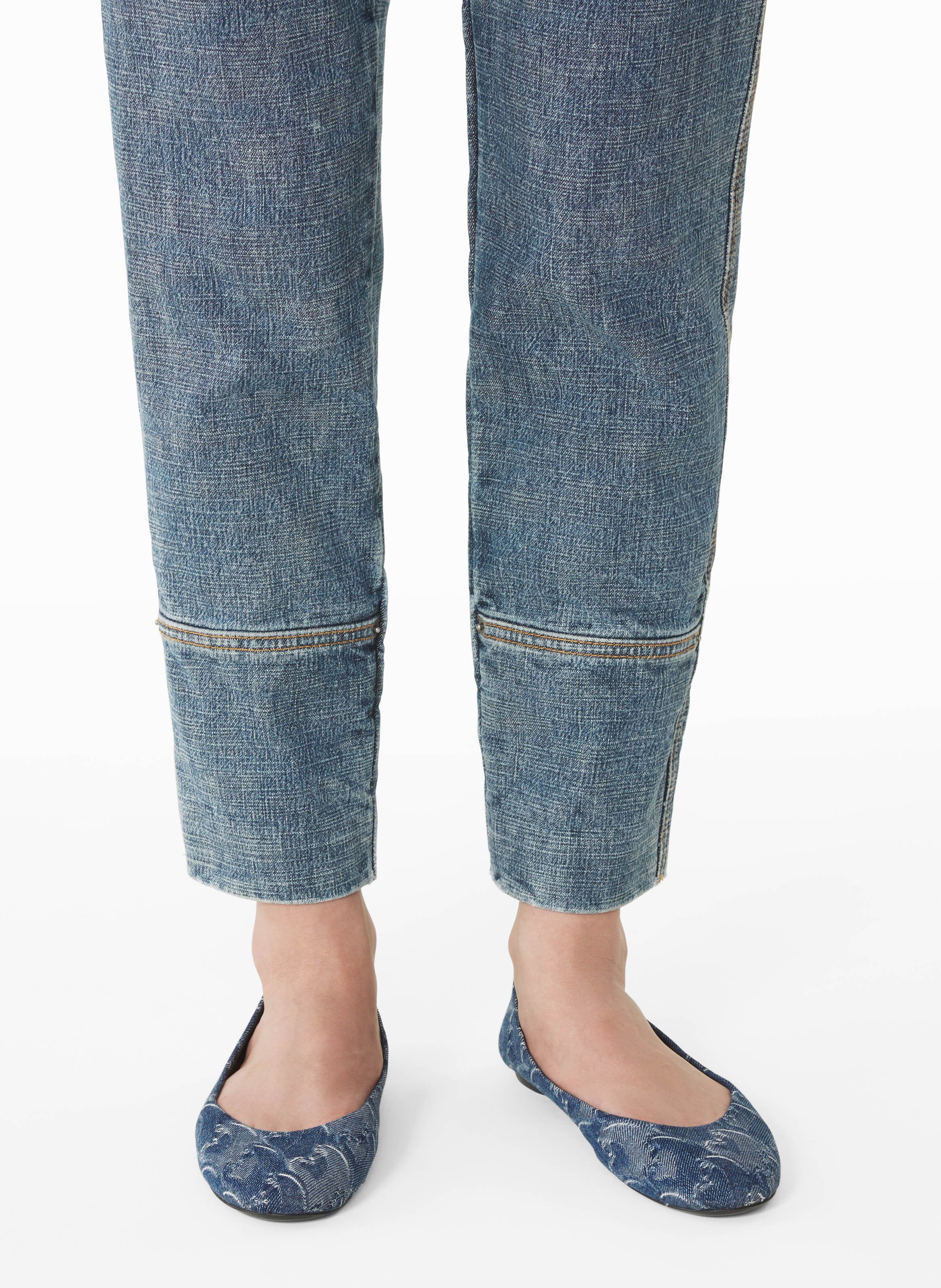 La ballerine lunar year en denim LANVIN Bleu