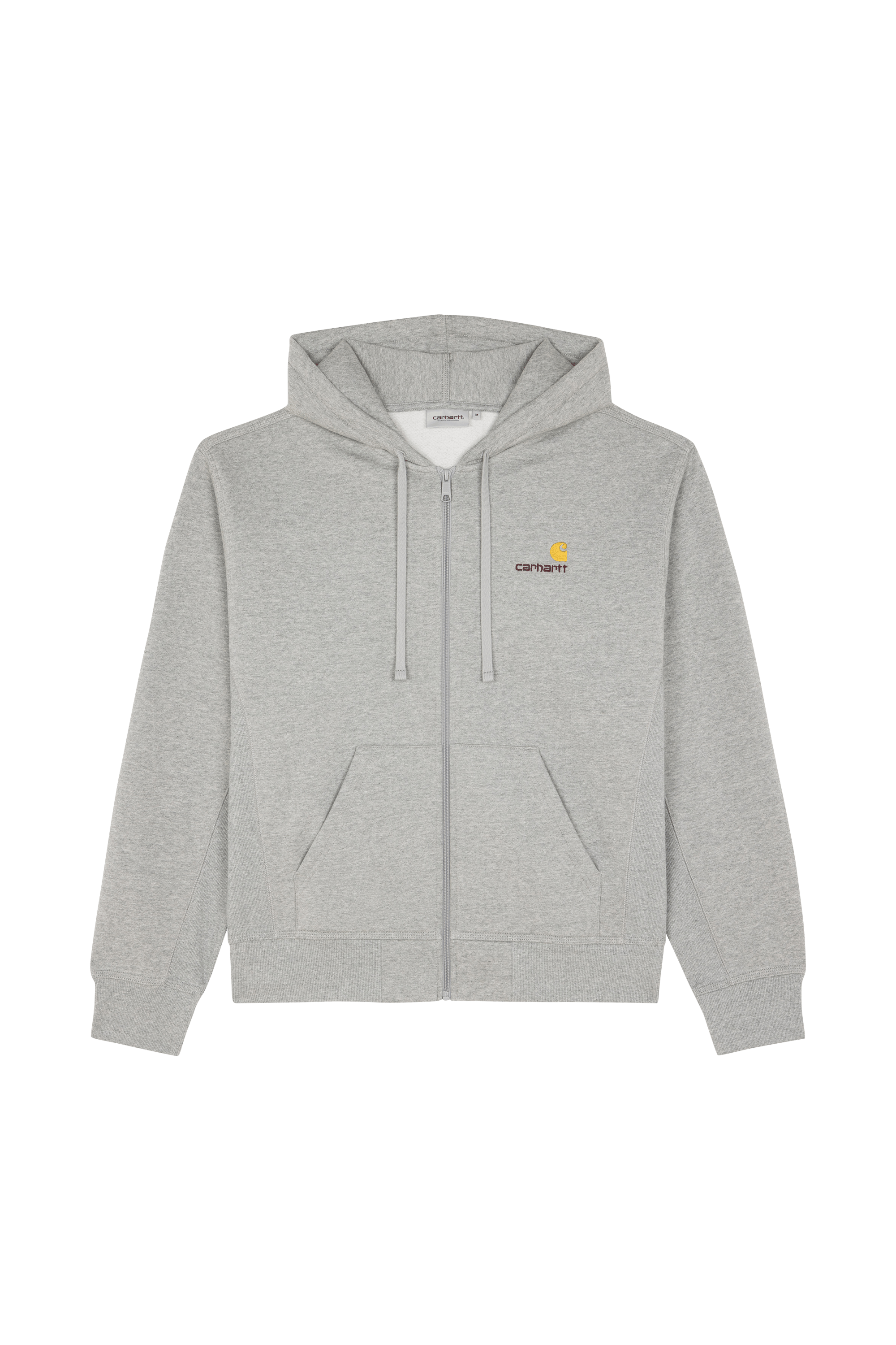 Sweatshirt zippé hooded american script CARHARTT WIP Gris