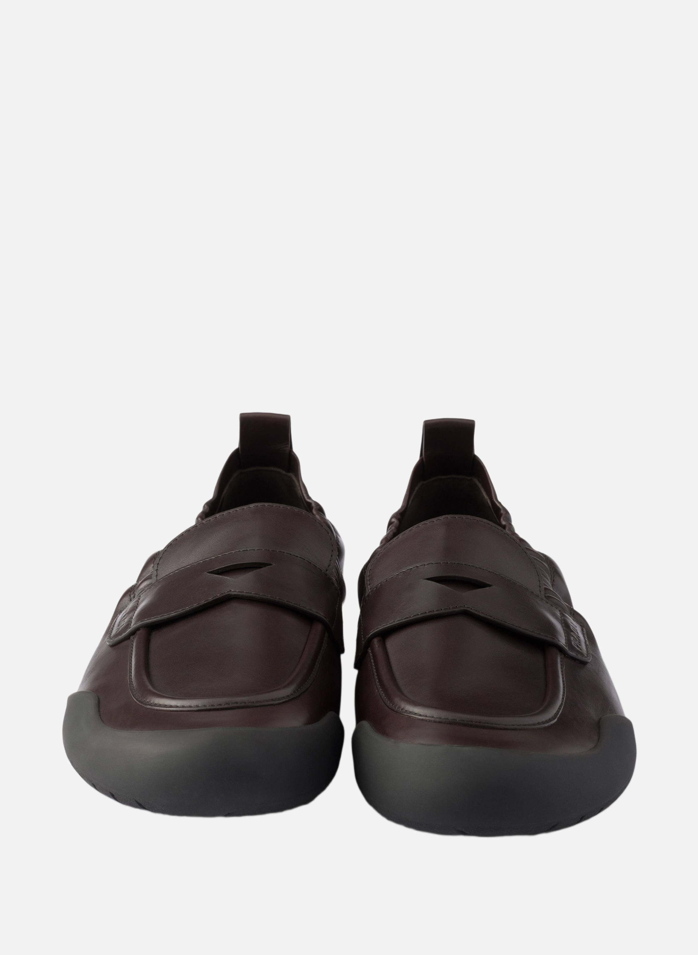 Mocassins speedrock en cuir PRADA Marron