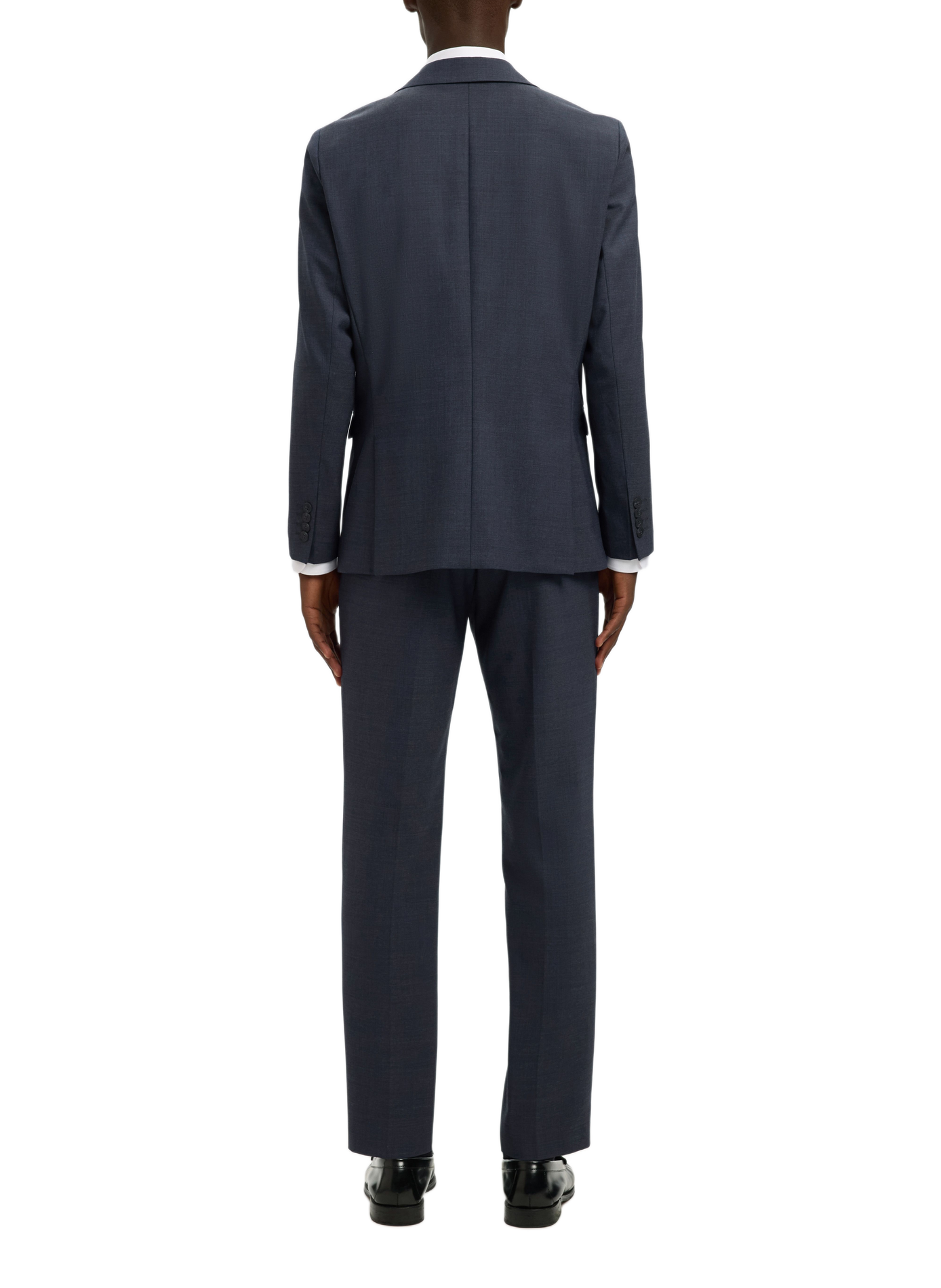 Veste col tailleur en laine mélangée SELECTED Bleu