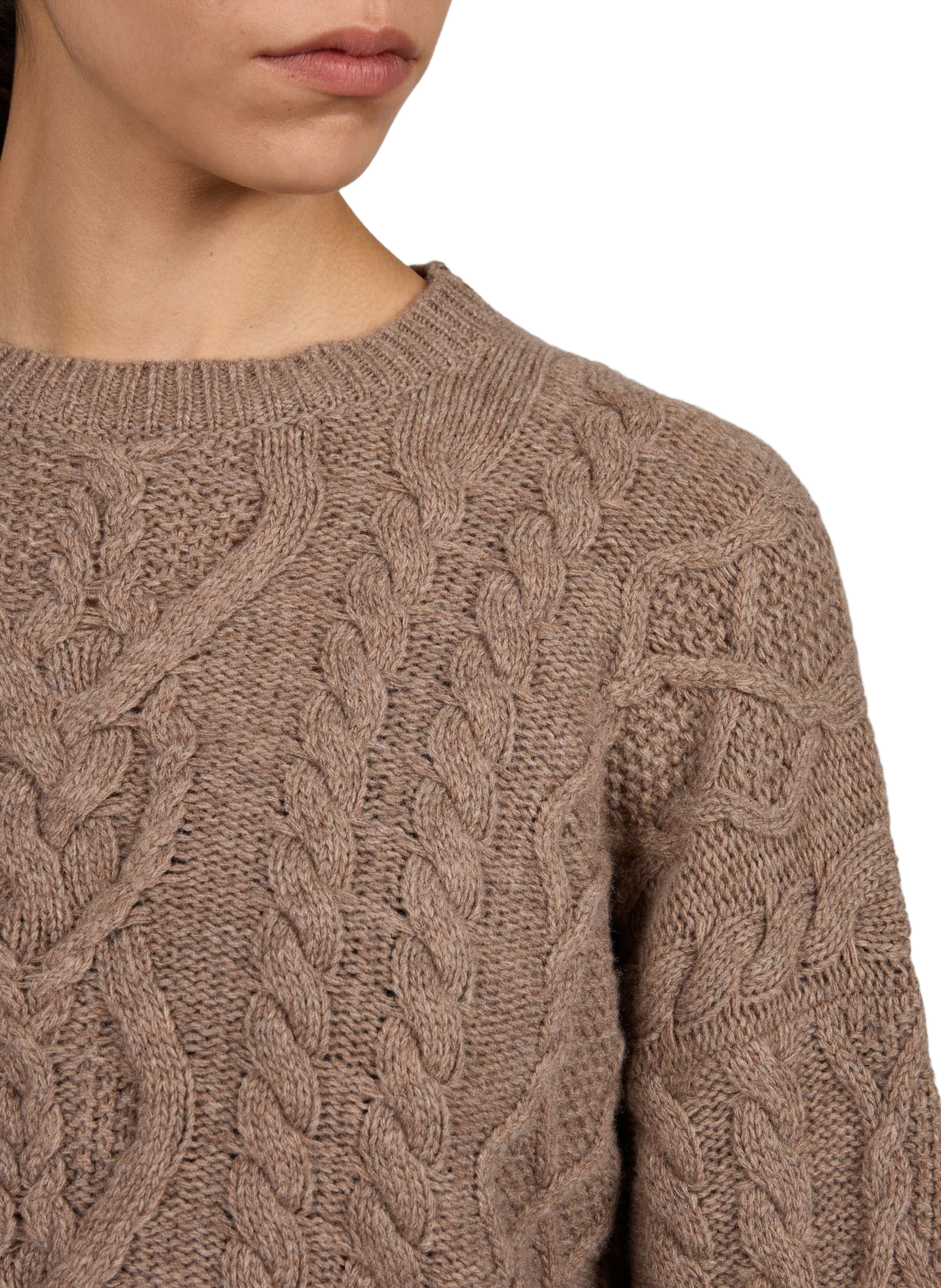 Pull oversize en laine MAX MARA WEEK END Marron