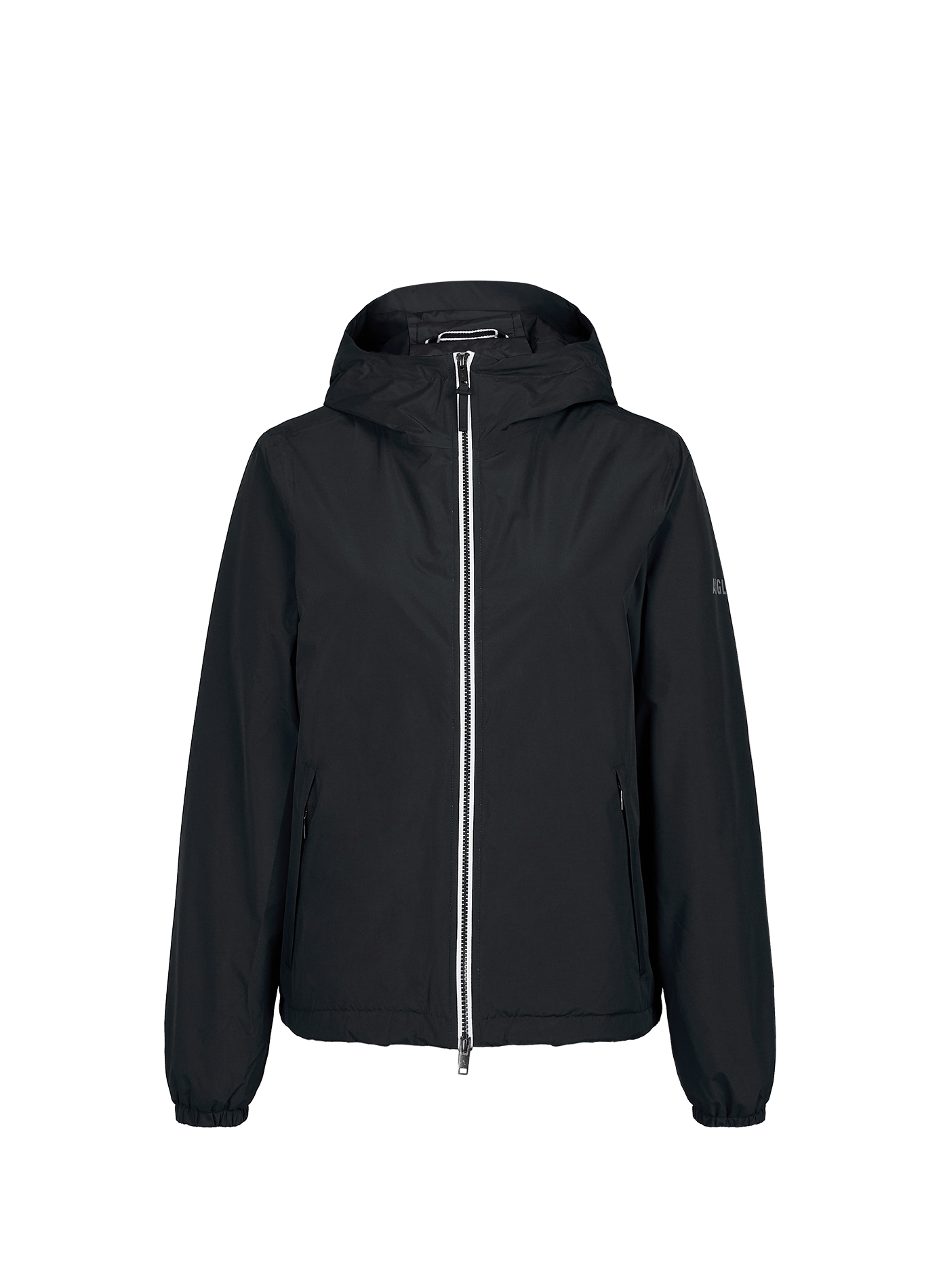 Hooded windproof jacket AIGLE Black