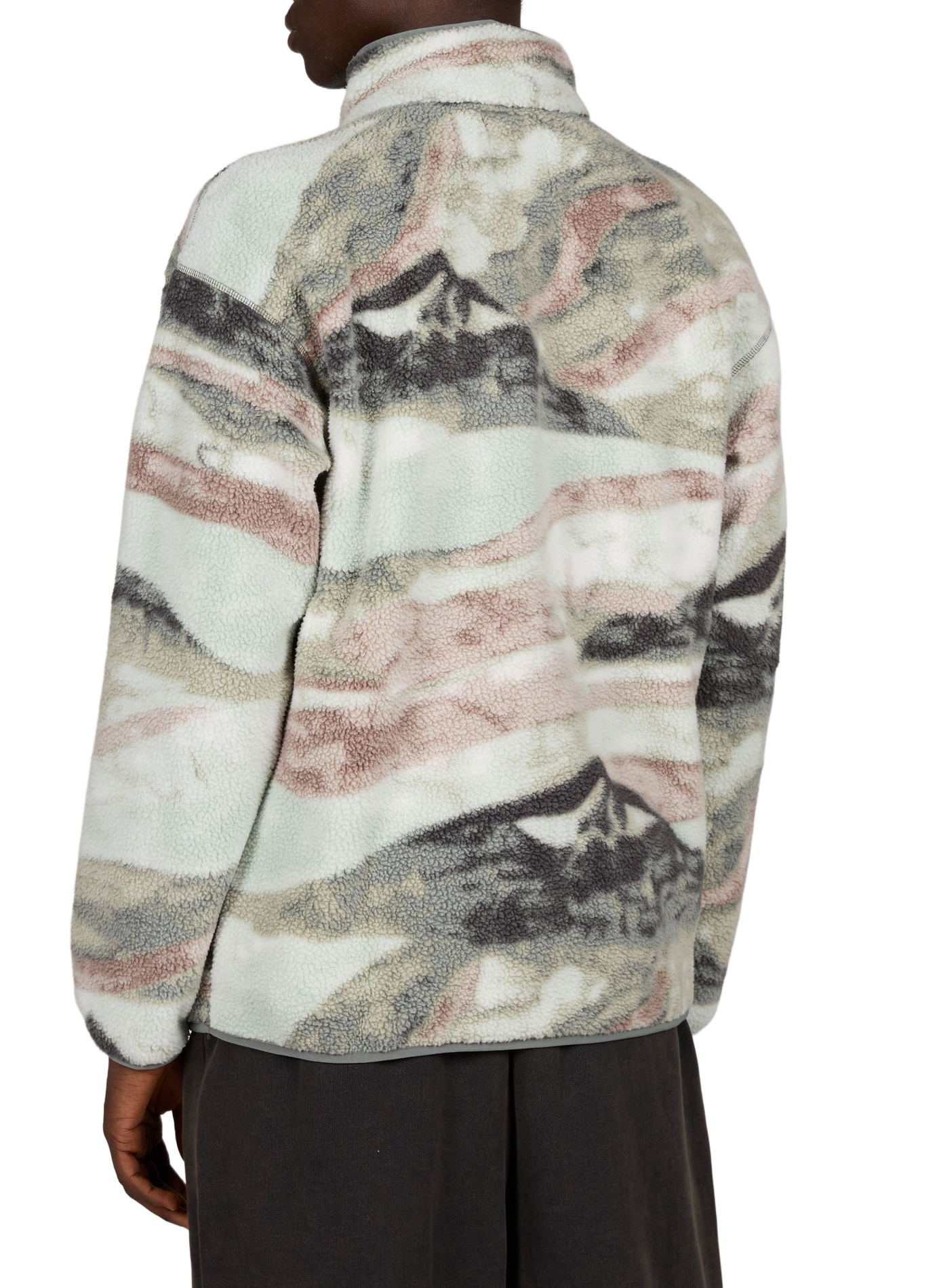 Helvetia printed fleece COLUMBIA Green