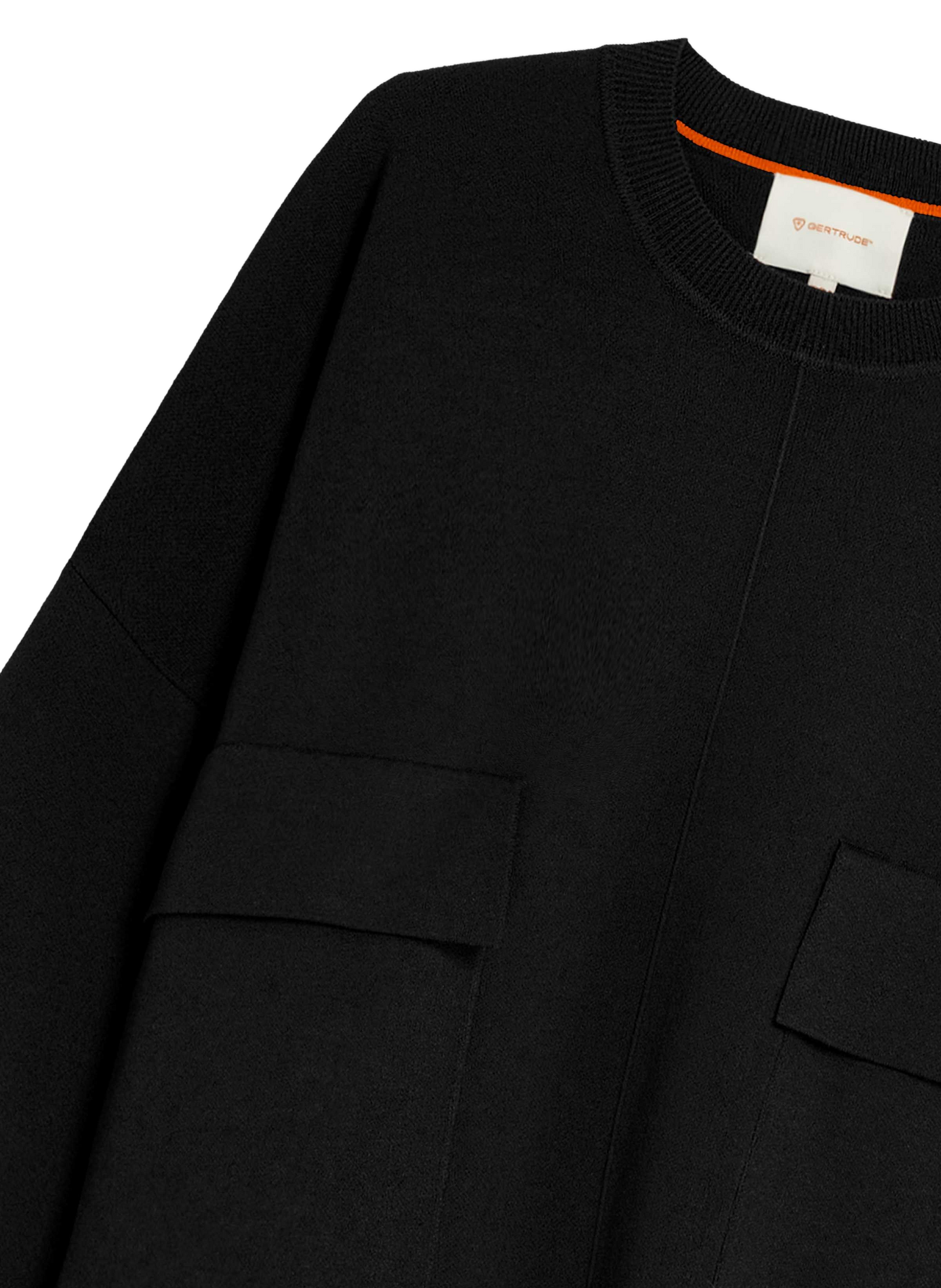 Straight-cut Chester sweatshirt in GERTRUDE Black