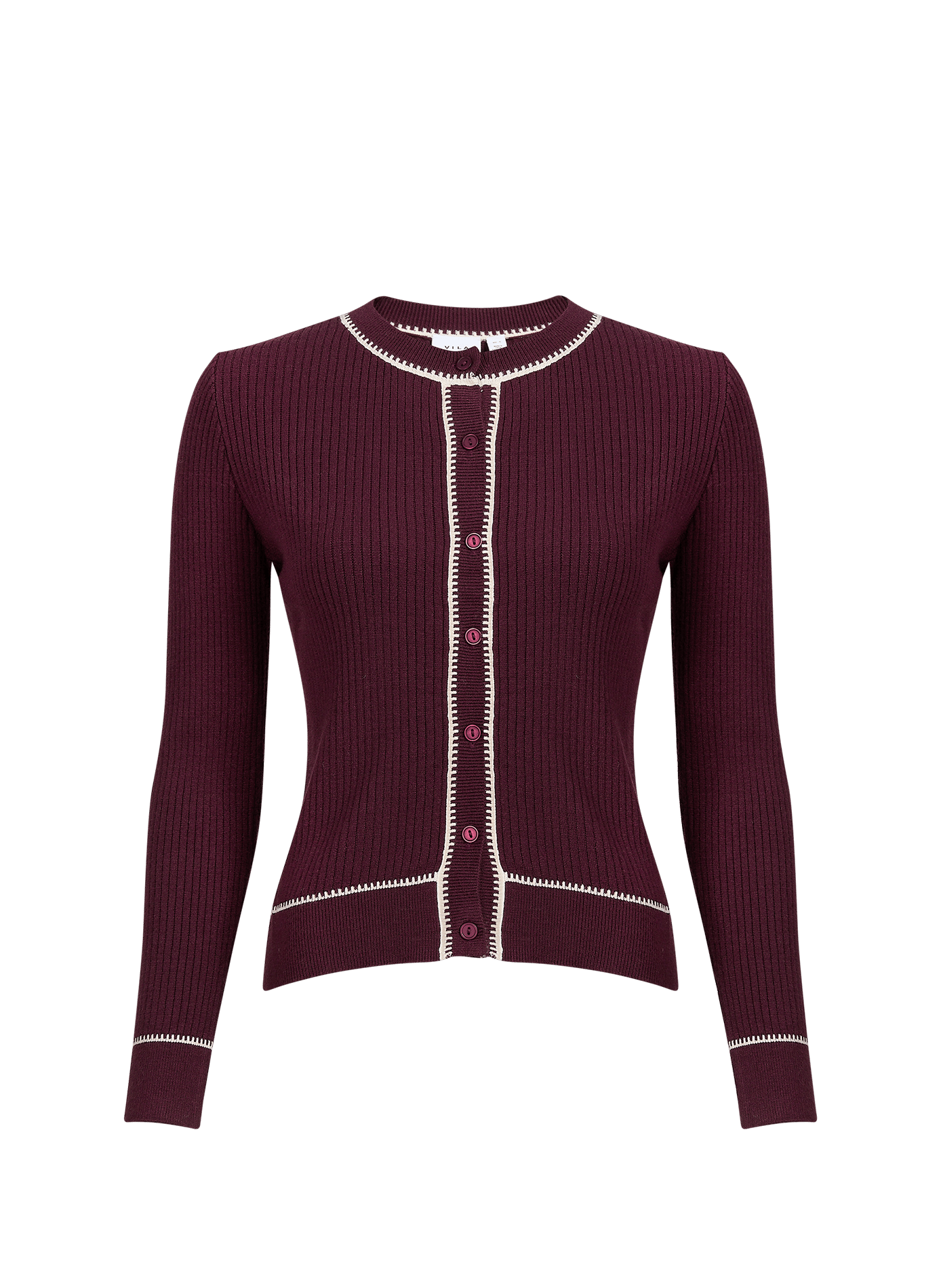Getailleerd vest met lange mouwen VILA Rood