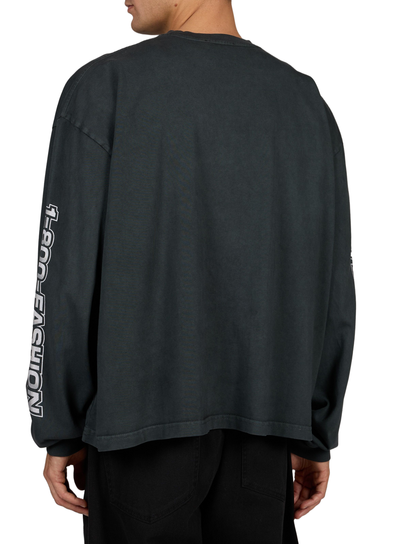 Loose-fit long-sleeved cotton T-shirt WILLY CHAVARRIA Grey
