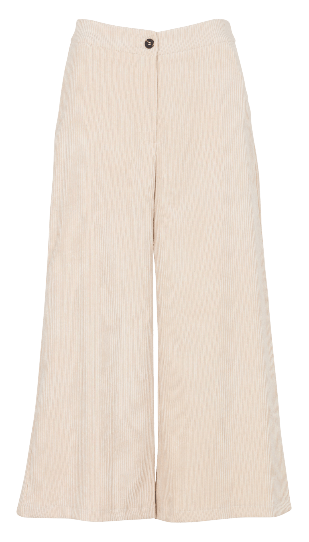 Cropped ribfluwelen broek LA FEE MARABOUTEE Beige