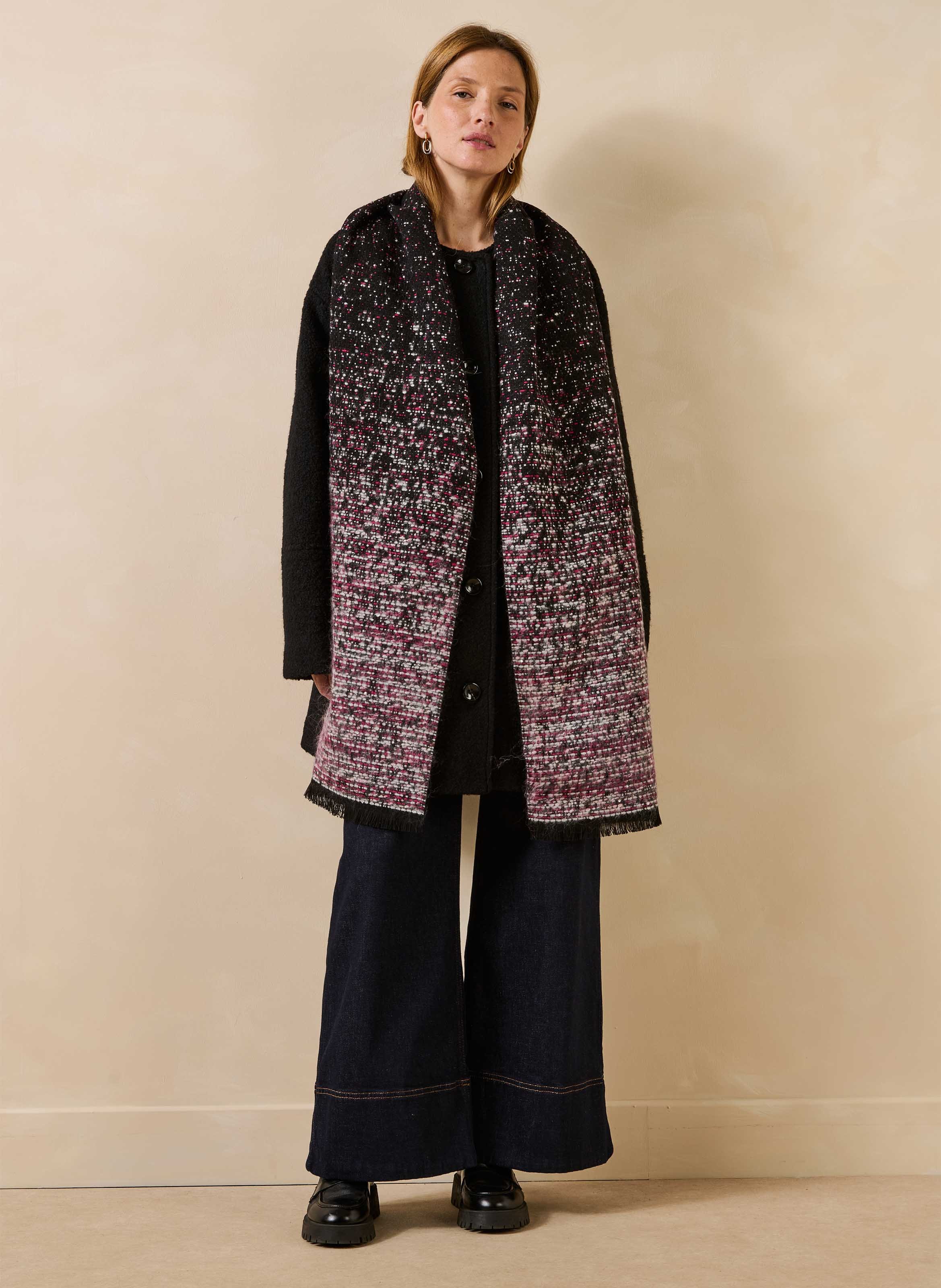 Gebreide sjaal met tie-dye-effect LA FEE MARABOUTEE Veelkleurig