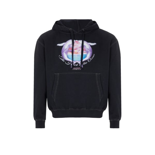 Hoodie imprimé en coton organique