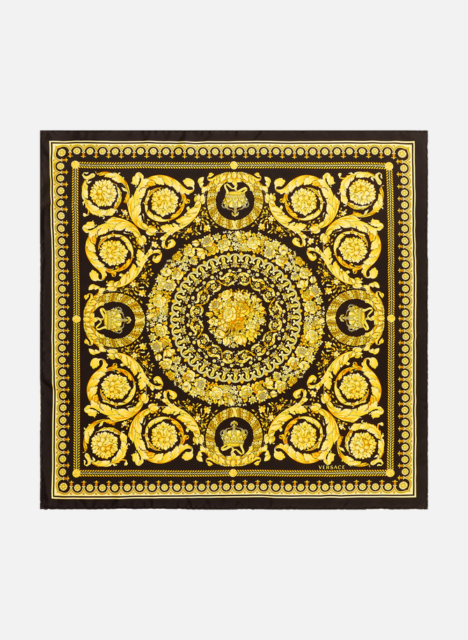Barocco silk square scarf VERSACE