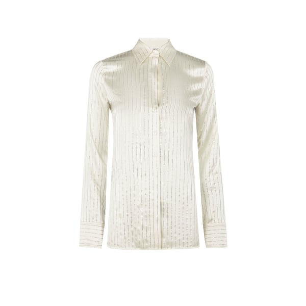 Chemise à strass en soie