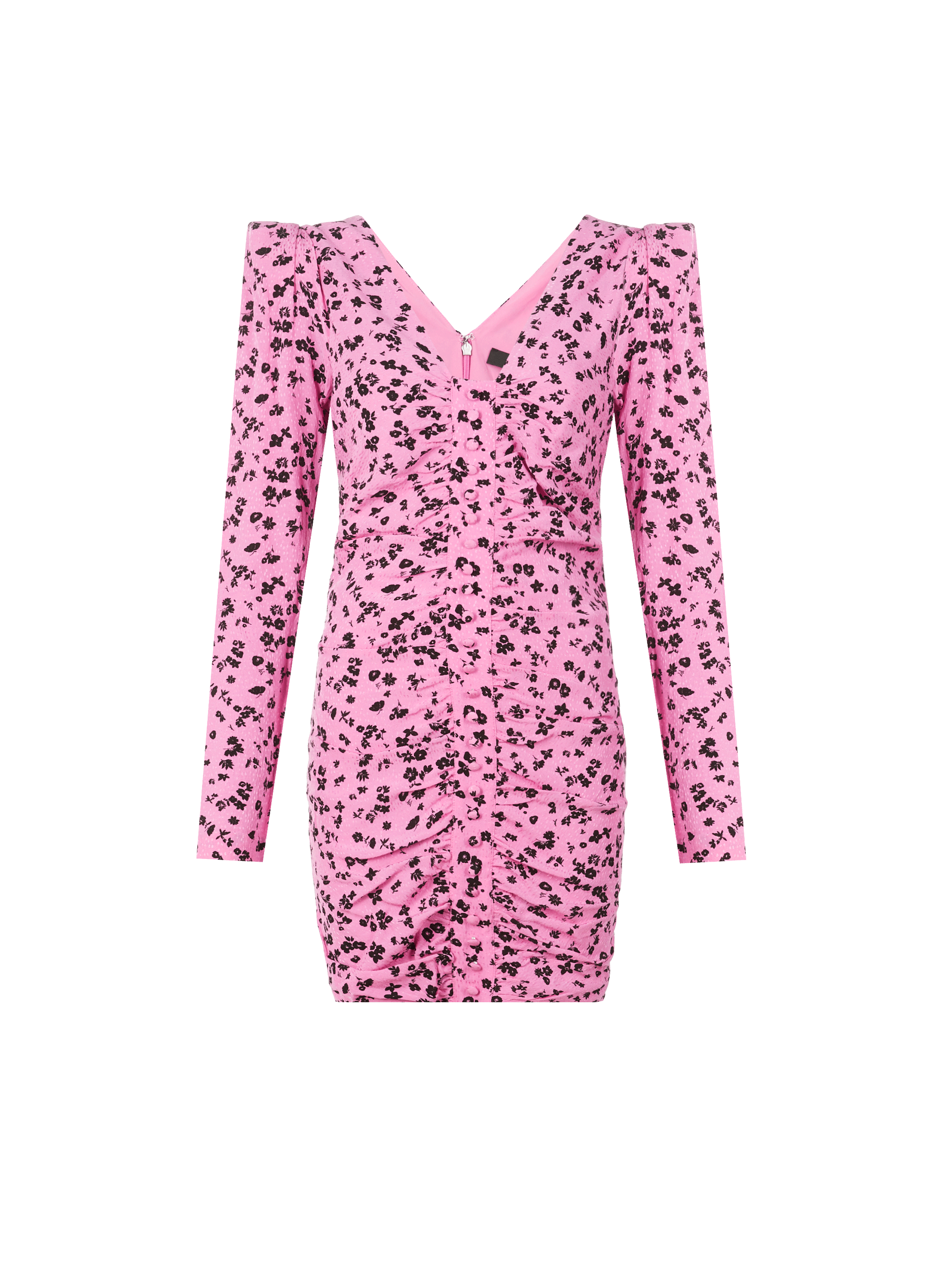 Robe en jacquard fin imprimé floral