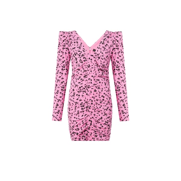 Robe en jacquard fin imprimé floral