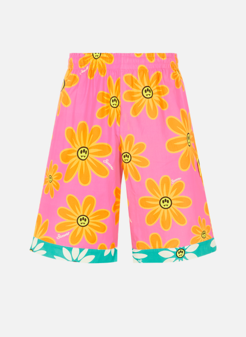Floral poplin shorts MulticolorBARROW 