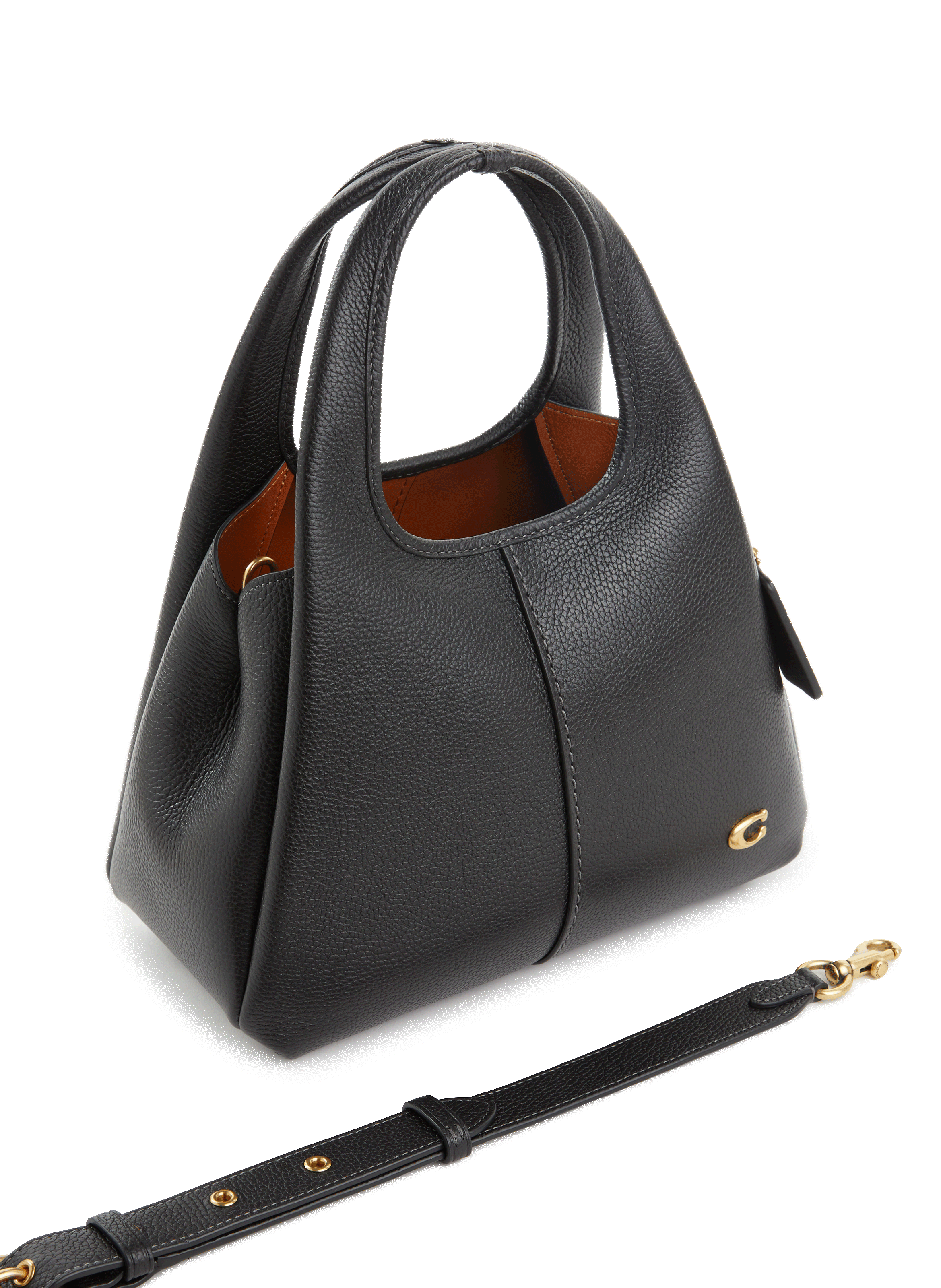 Lana leather handbag COACH Black