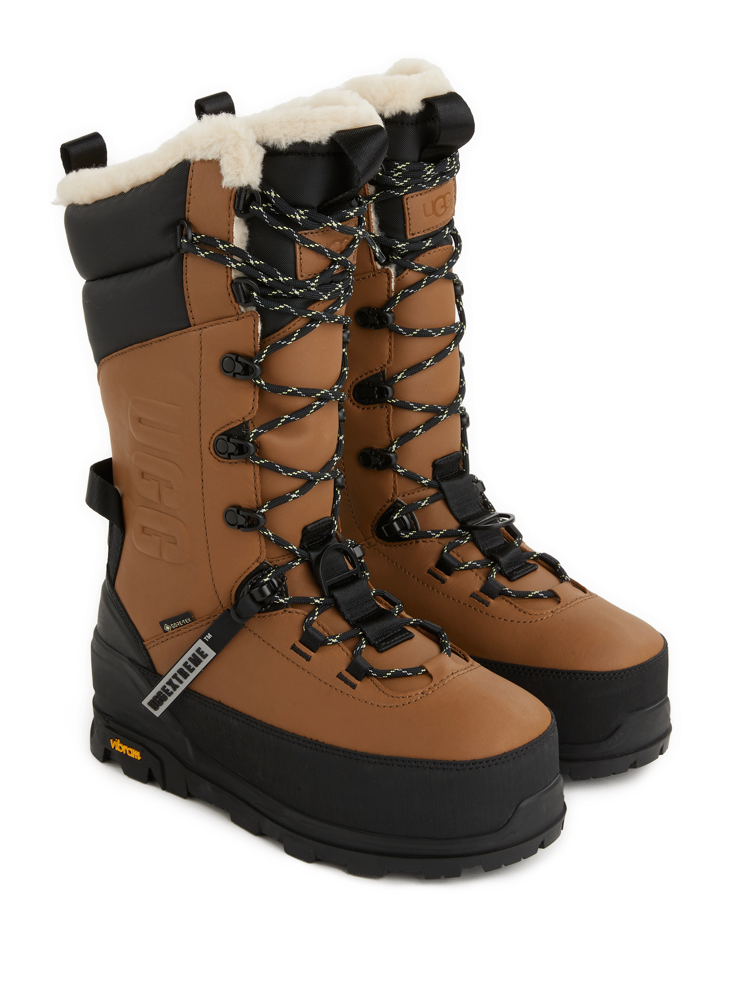 Bottes Shasta en cuir mélangé