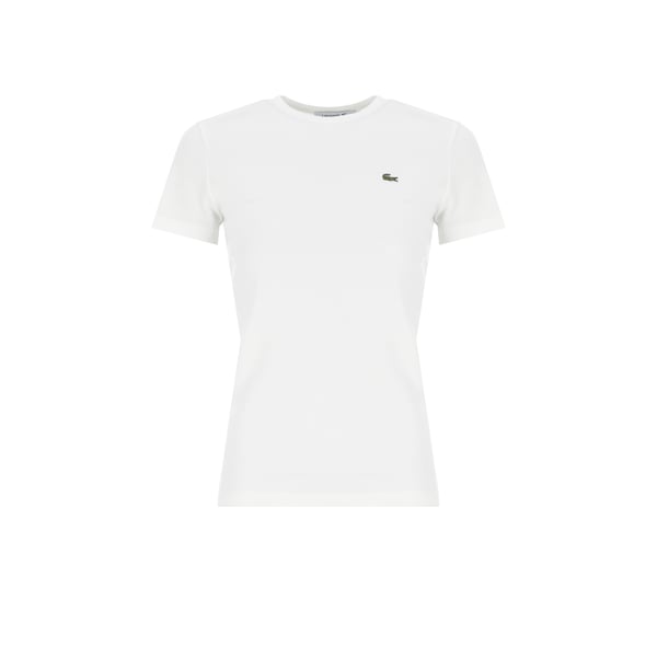Lacoste T Shirt In Soft Cotton Relaxed Fit In White