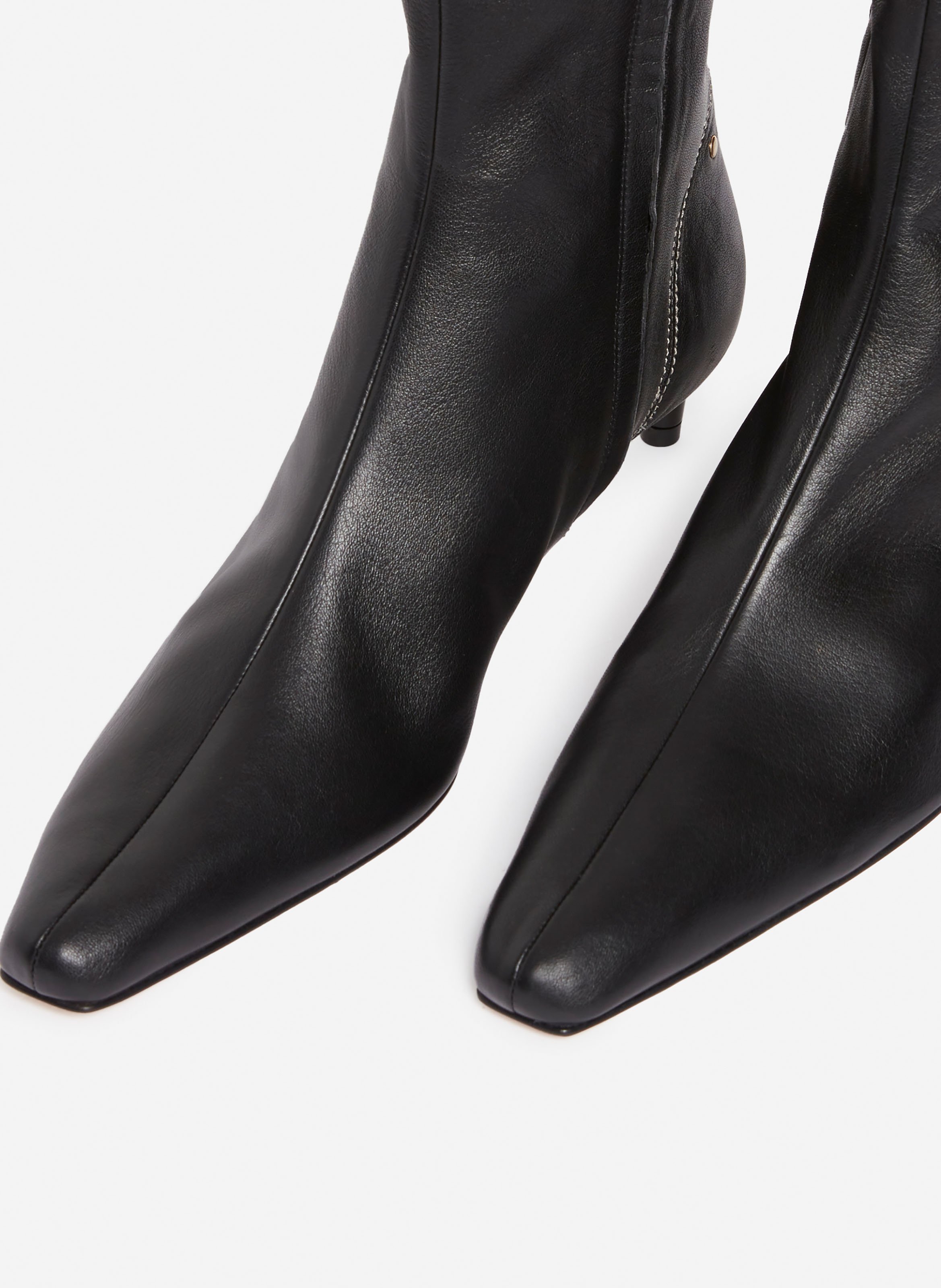 Bottines cuir noir daily VANESSA BRUNO Noir