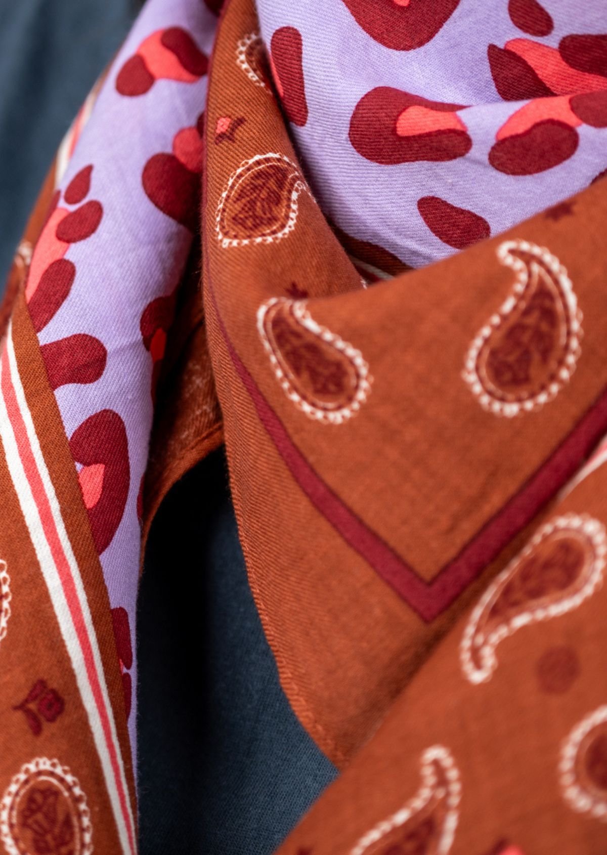 Foulard en coton biologique BILLYBELT Violet