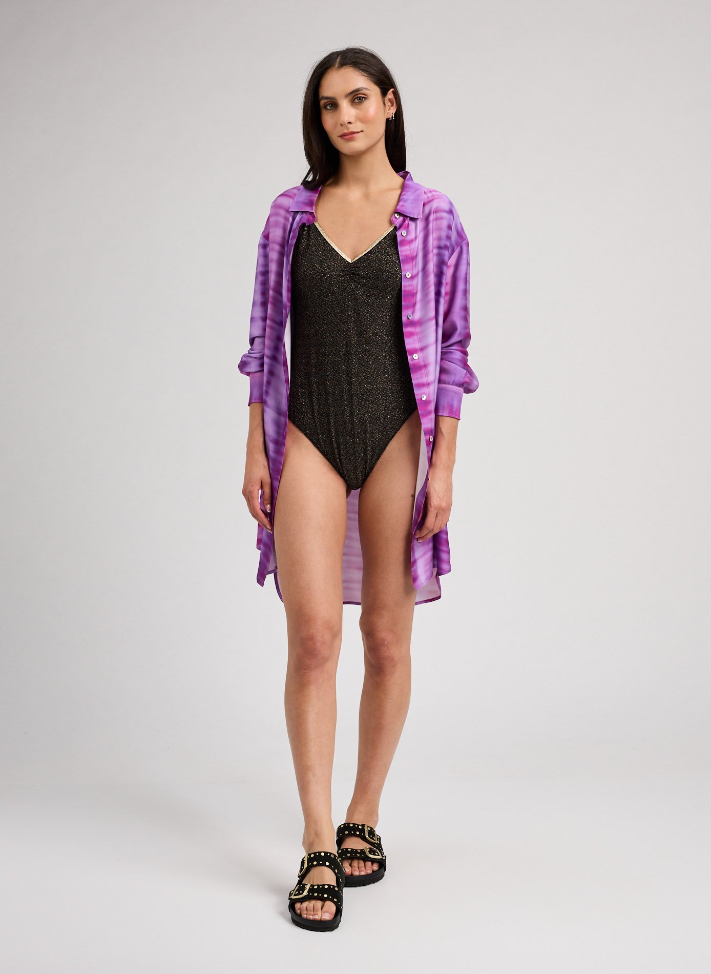 Shirt Dress LA NOUVELLE Purple