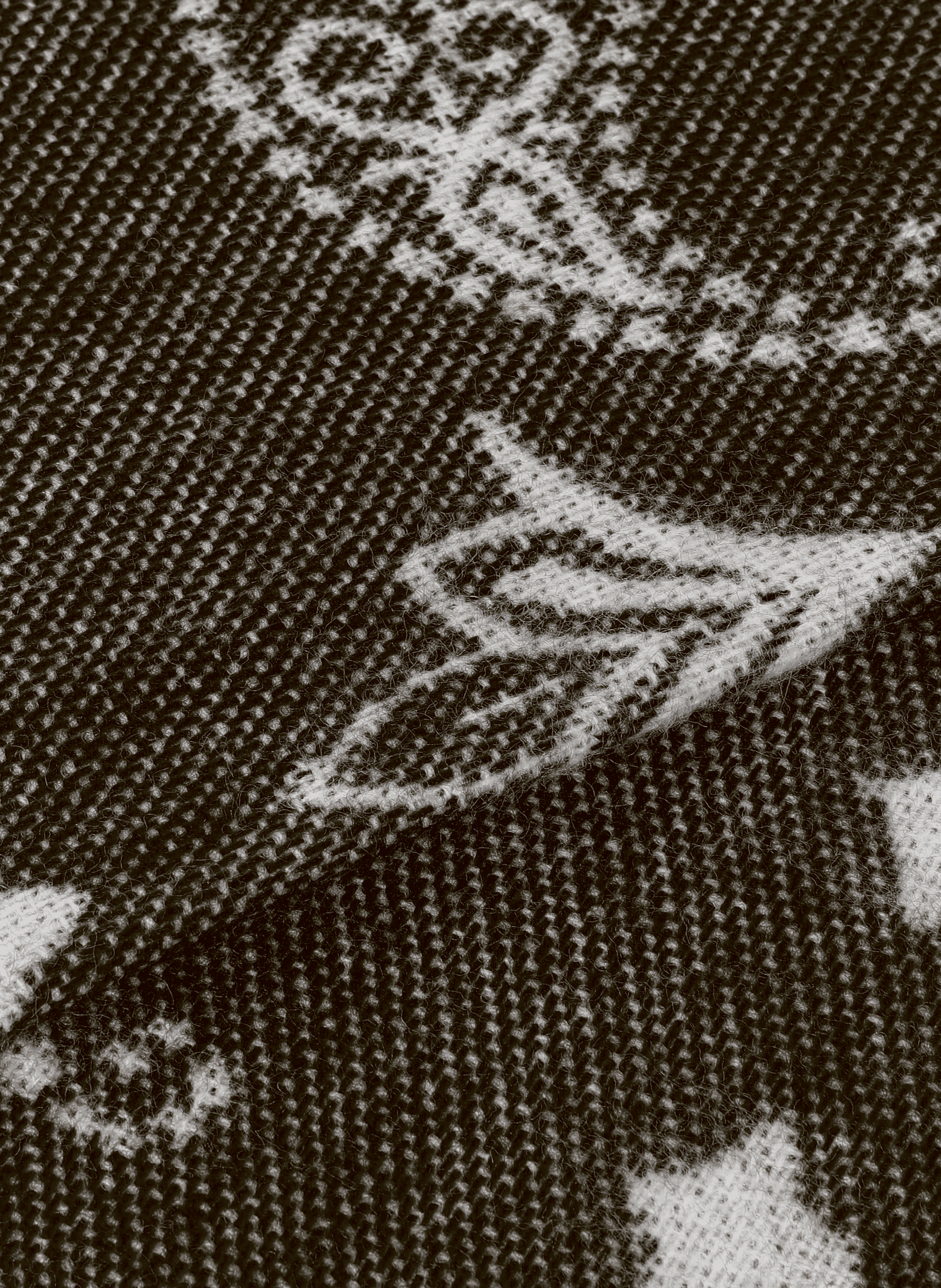 Echarpe à motif  AU PRINTEMPS PARIS Marron