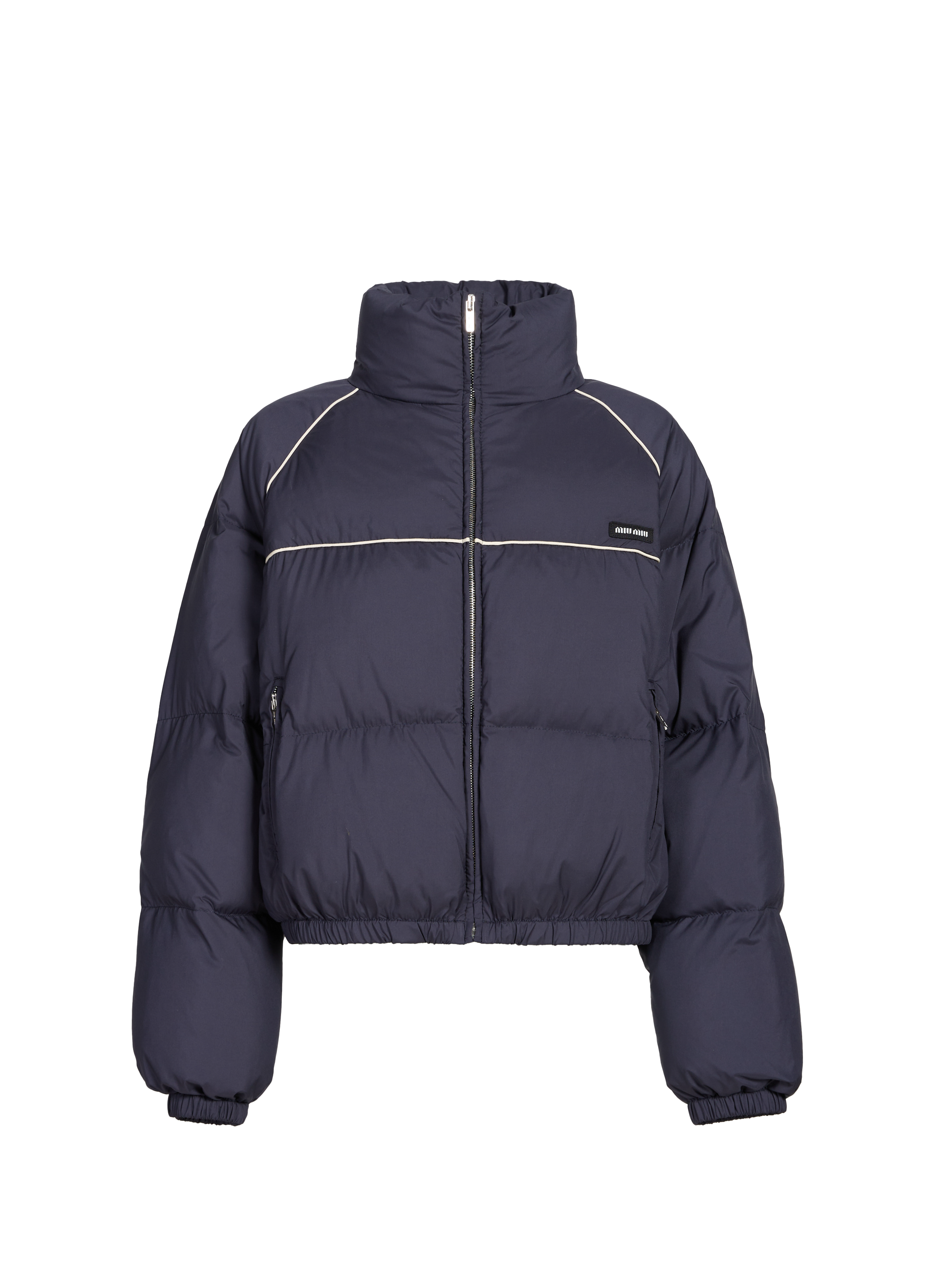 Doudoune courte matelassée MIU MIU Bleu