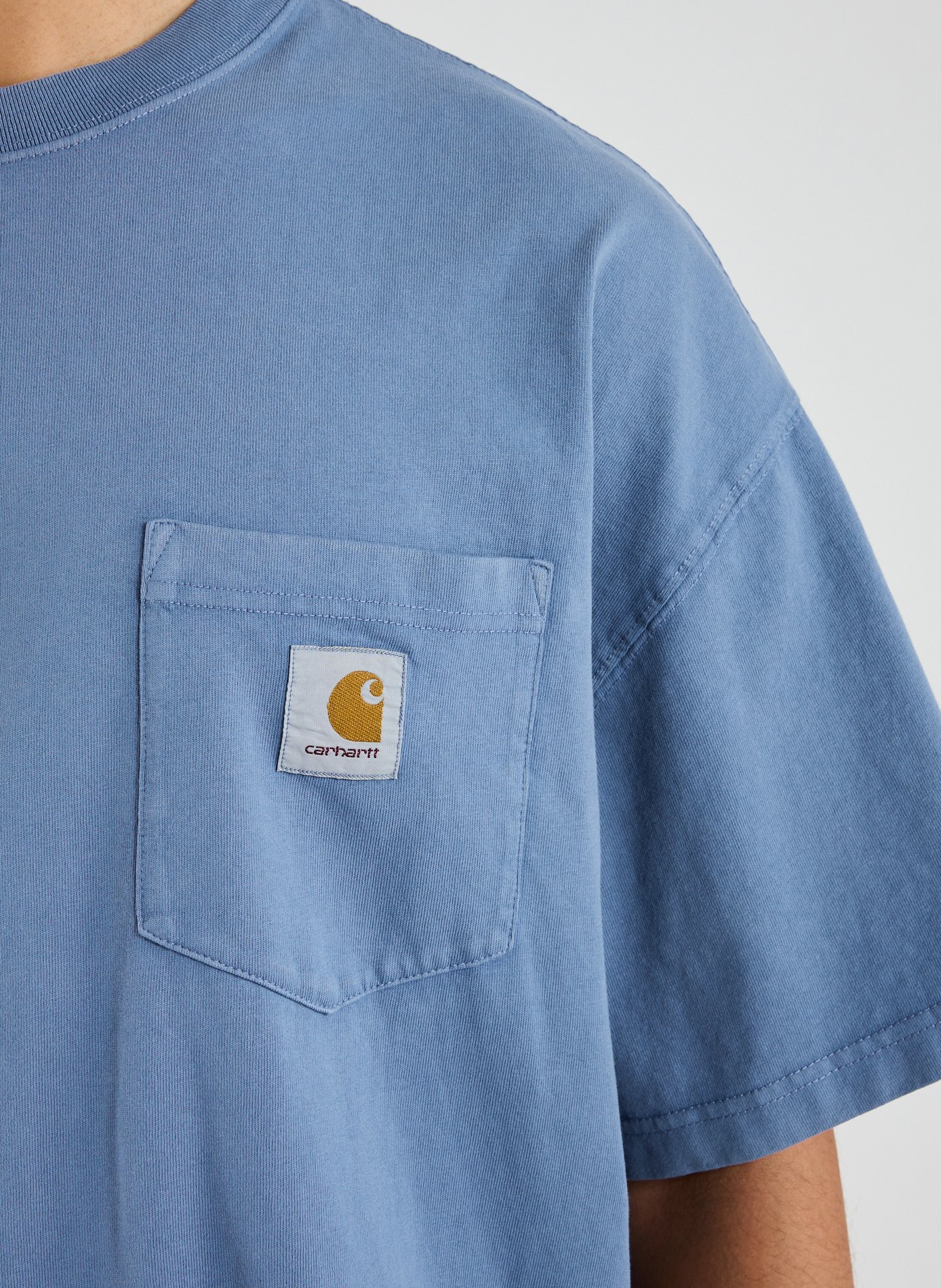 Loose cotton T-shirt CARHARTT WIP Blue