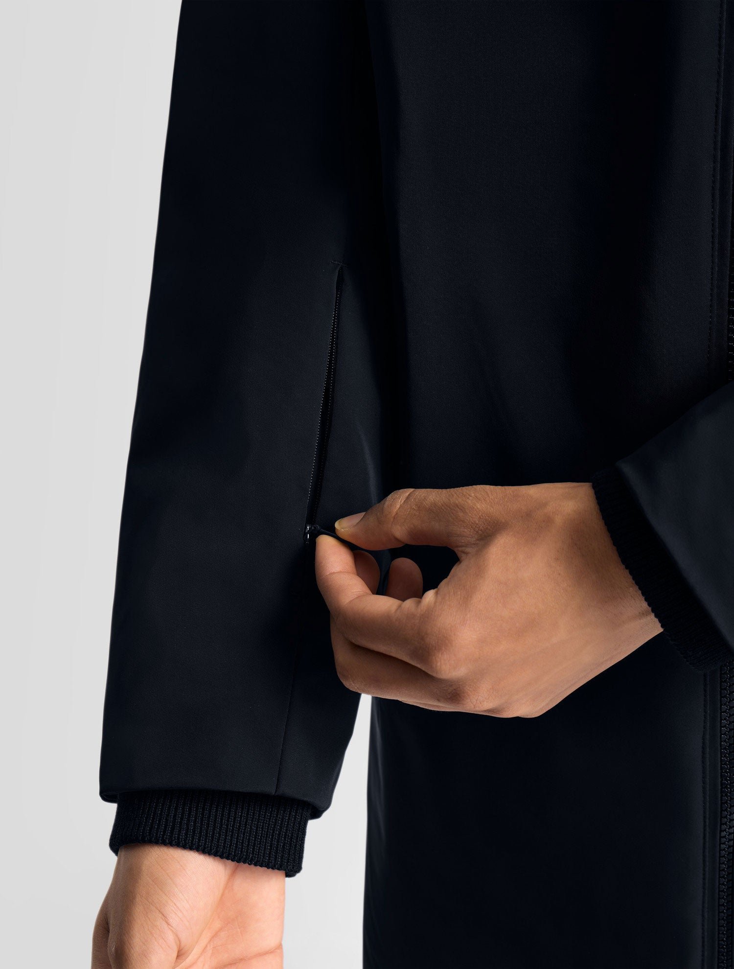 Manteau orno col capuche Bleu