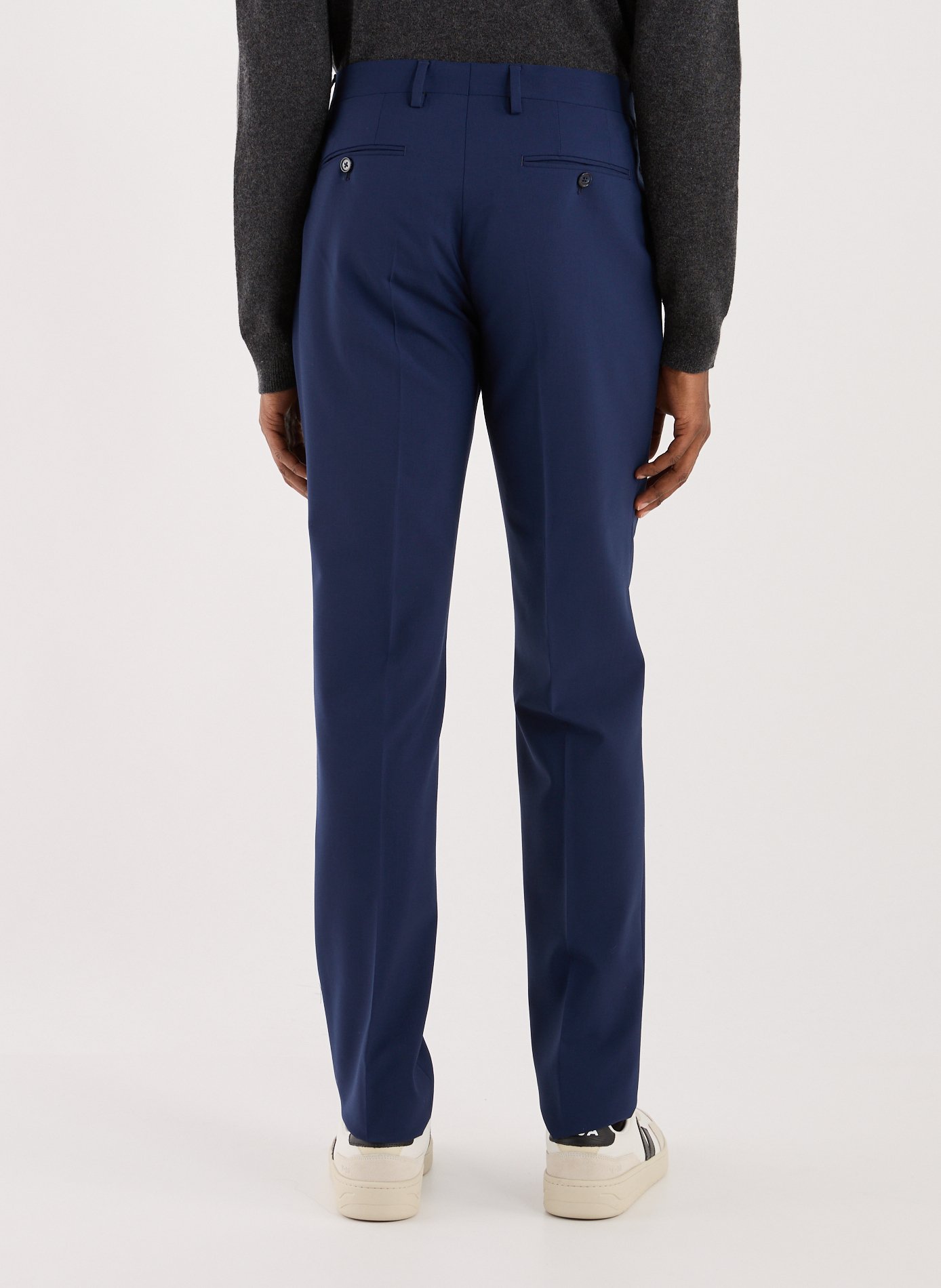 Bedford slim-fit cotton trousers AU PRINTEMPS PARIS Blue