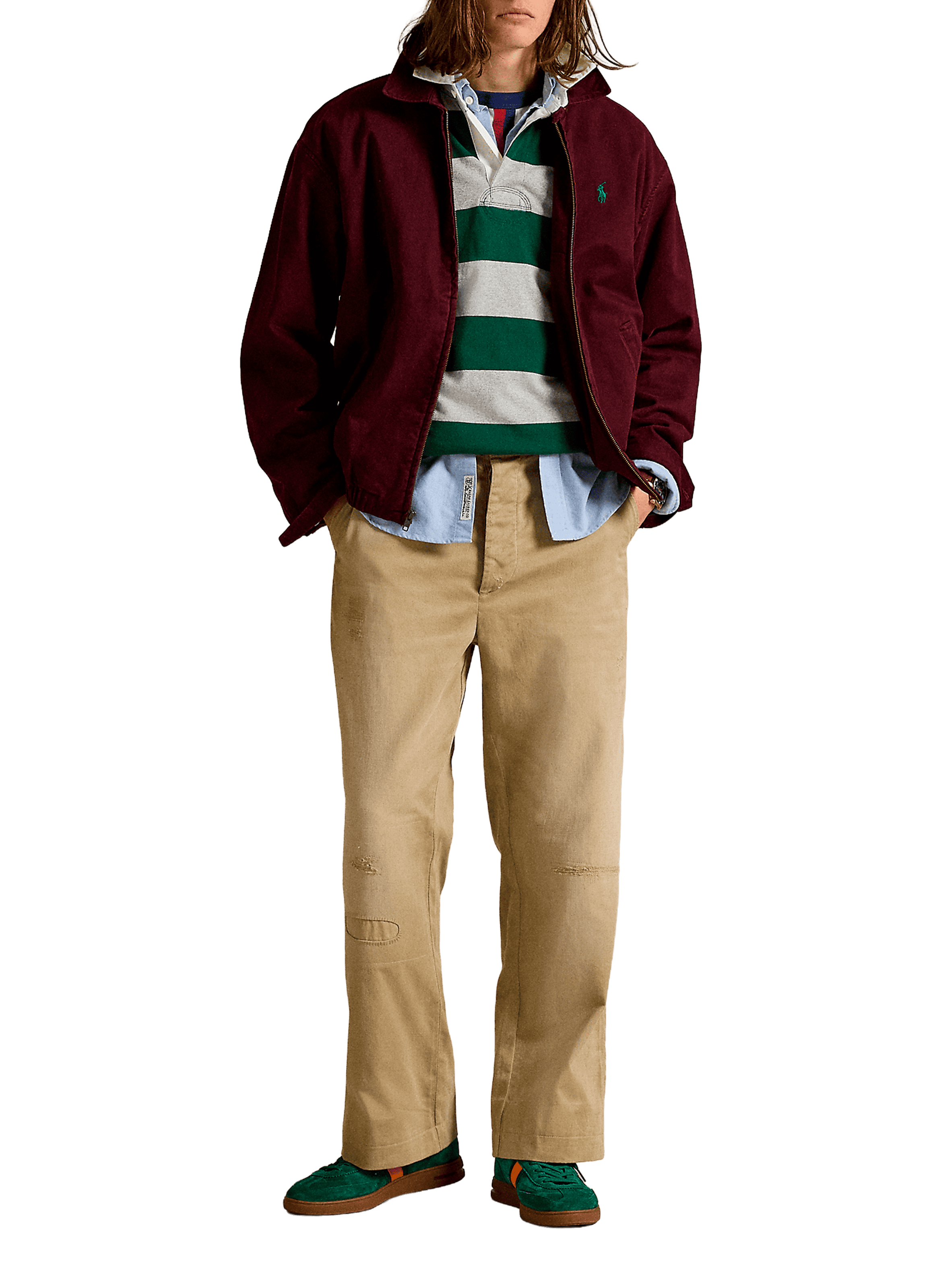 Long-sleeved striped cotton polo shirt POLO RALPH LAUREN Multicolour