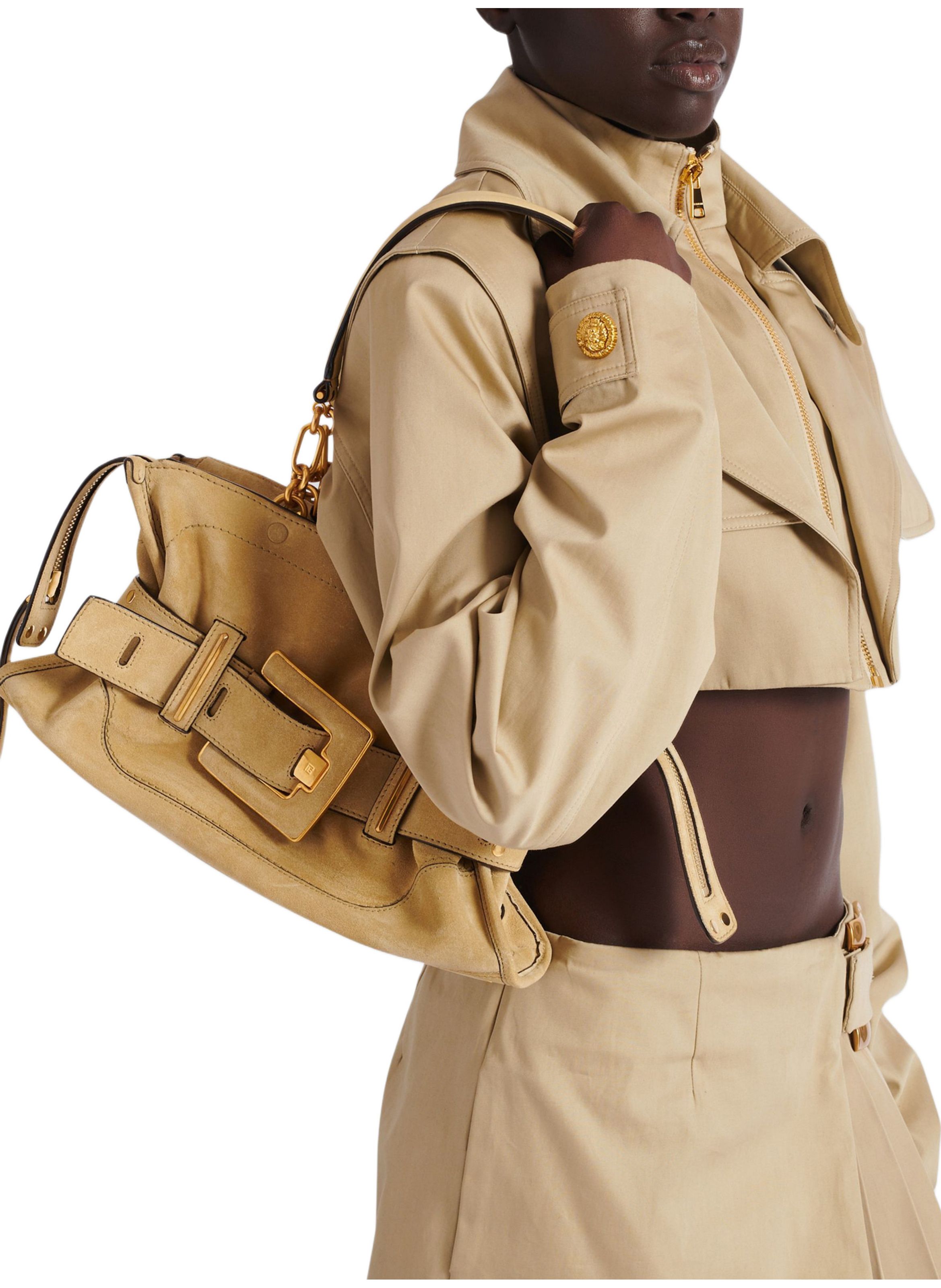 Sac anthem en daim Beige