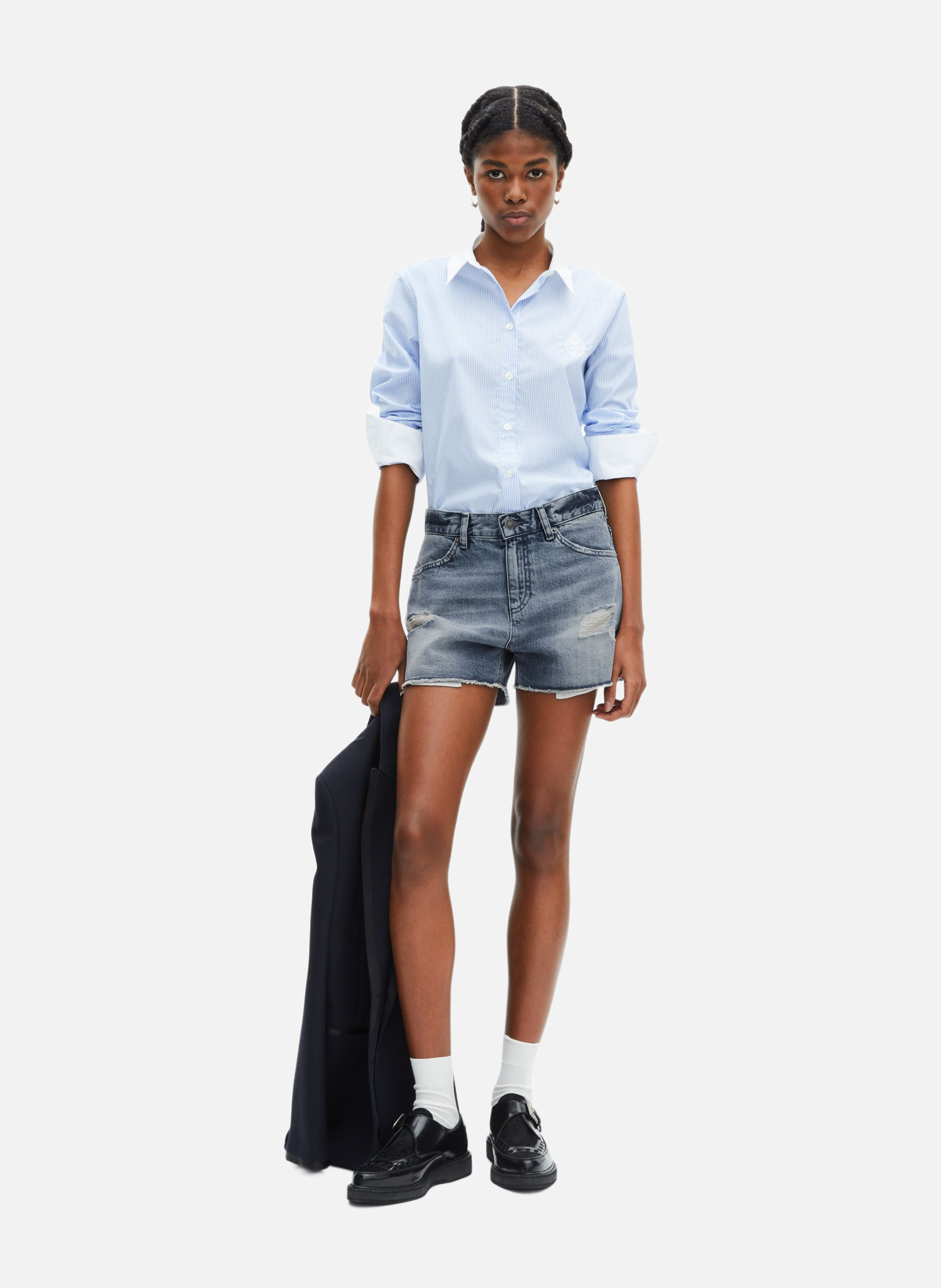 Short en denim THE KOOPLES Bleu
