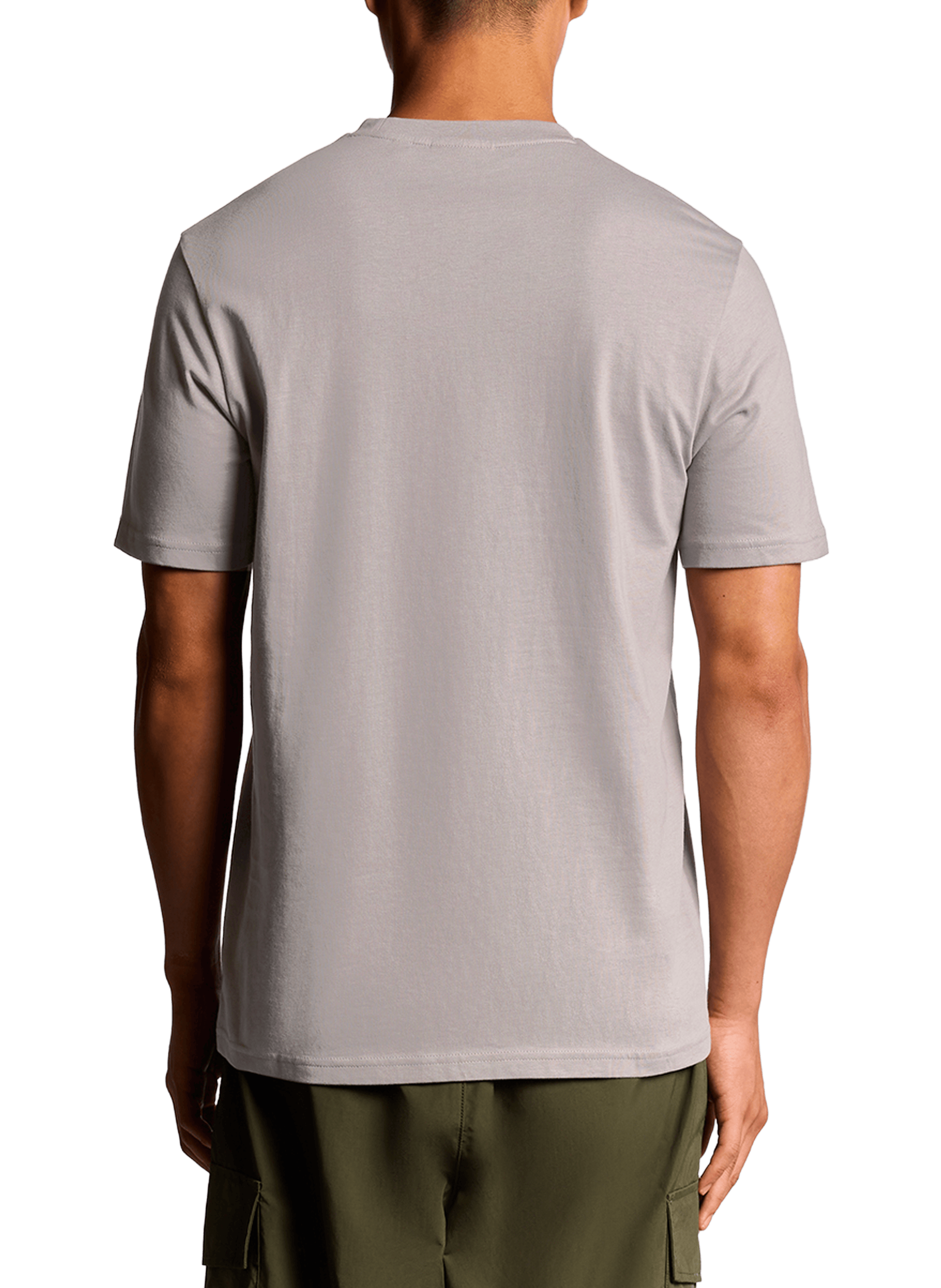 T-shirt à col rond en coton LYLE & SCOTT Gris