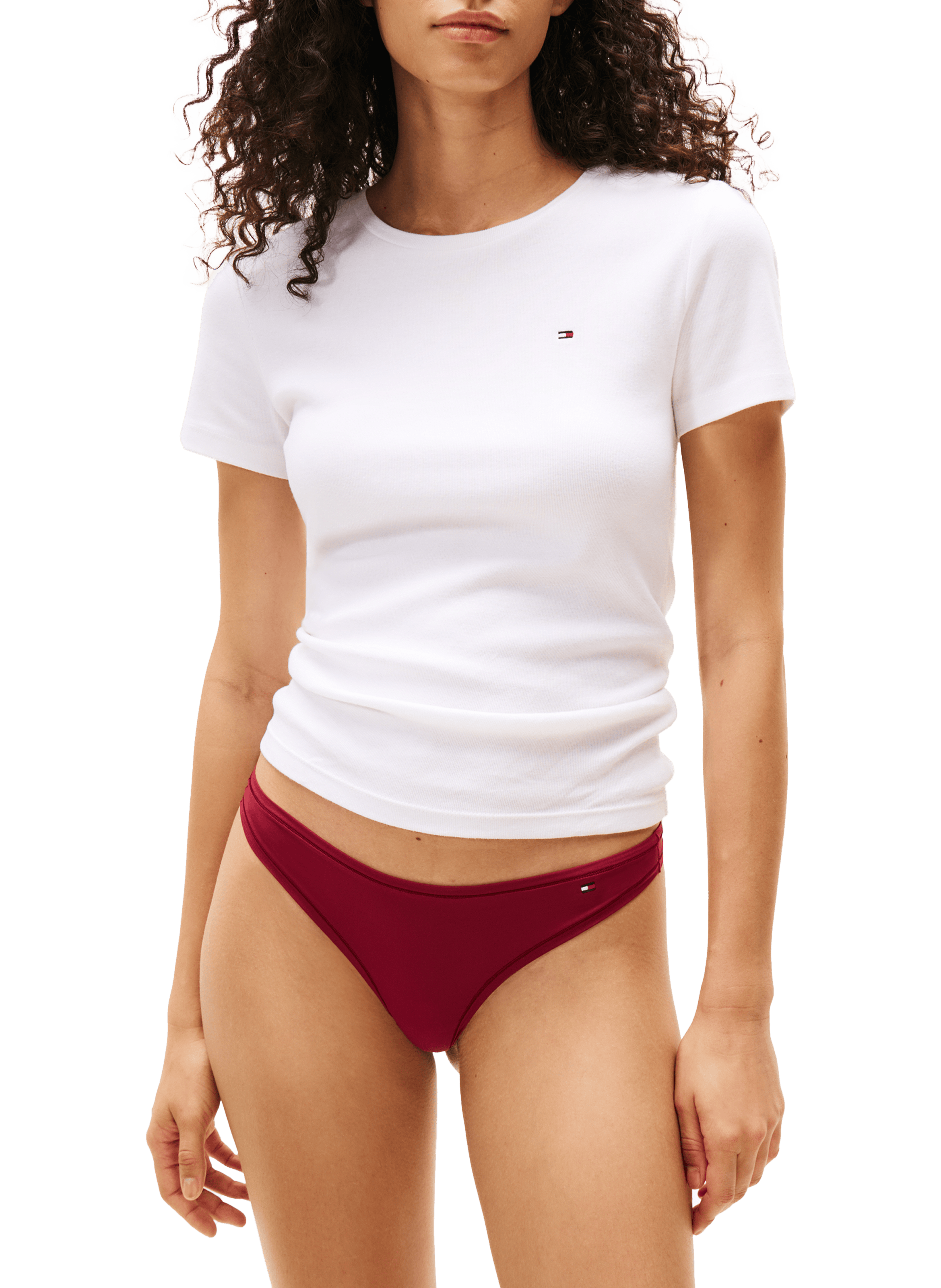 String uni TOMMY HILFIGER Rouge