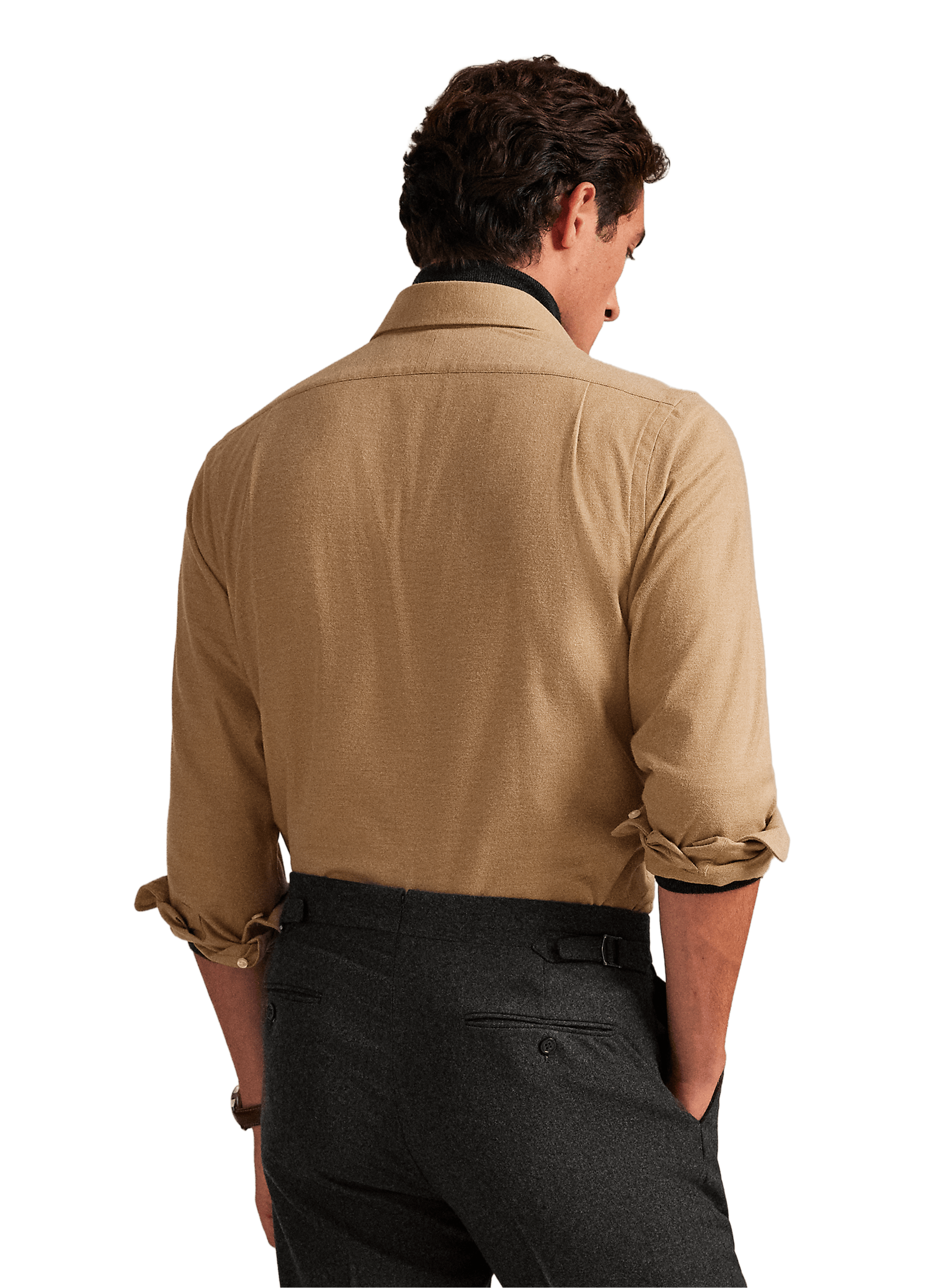 Shirt with classic collar in blended cotton POLO RALPH LAUREN Grey