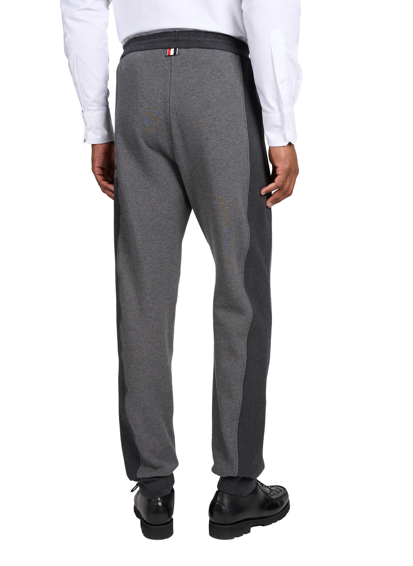 Pantalon de survêtement en coton THOM BROWNE Gris
