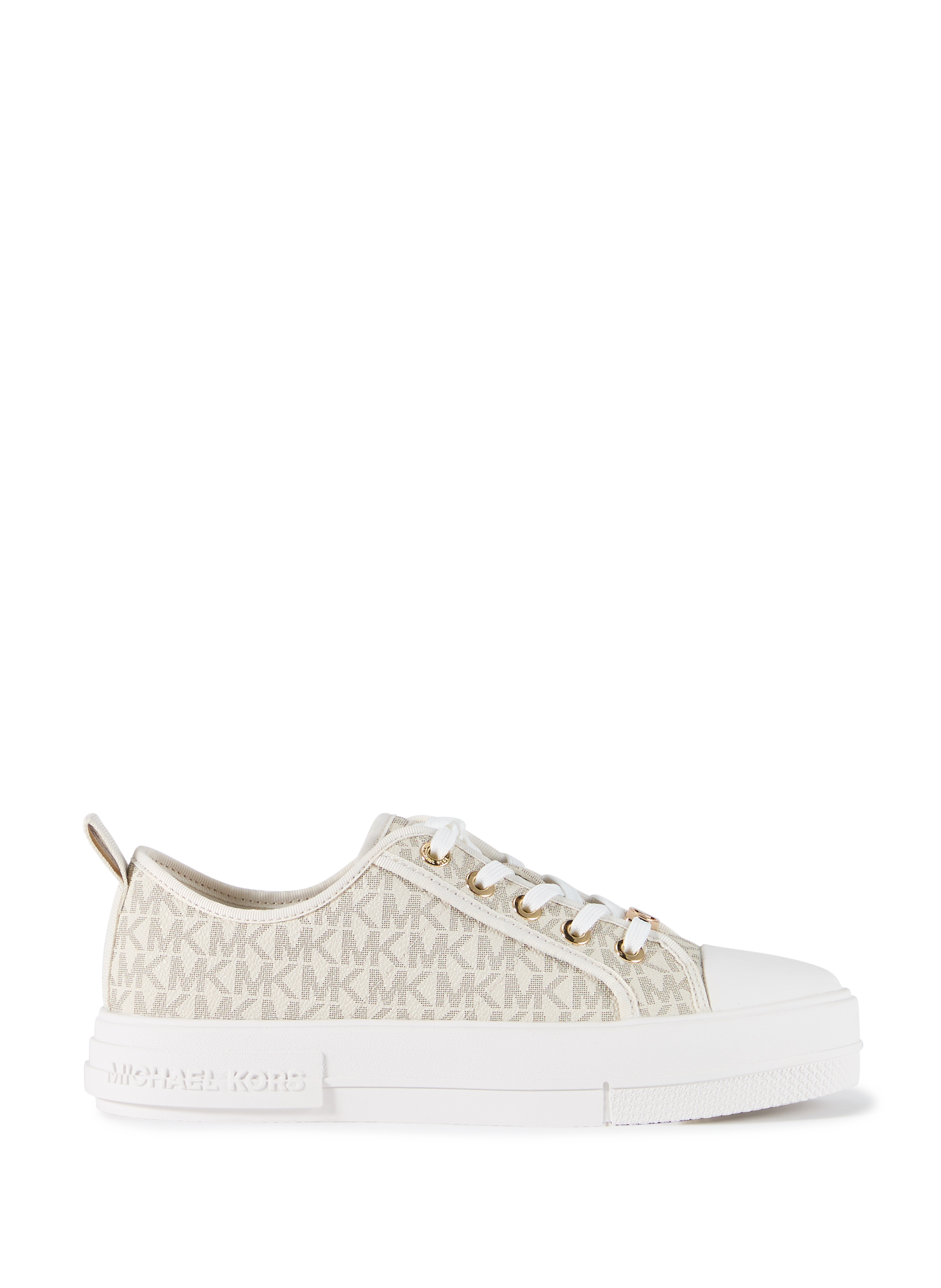 Baskets logotypées à lacets MICHAEL KORS Blanc