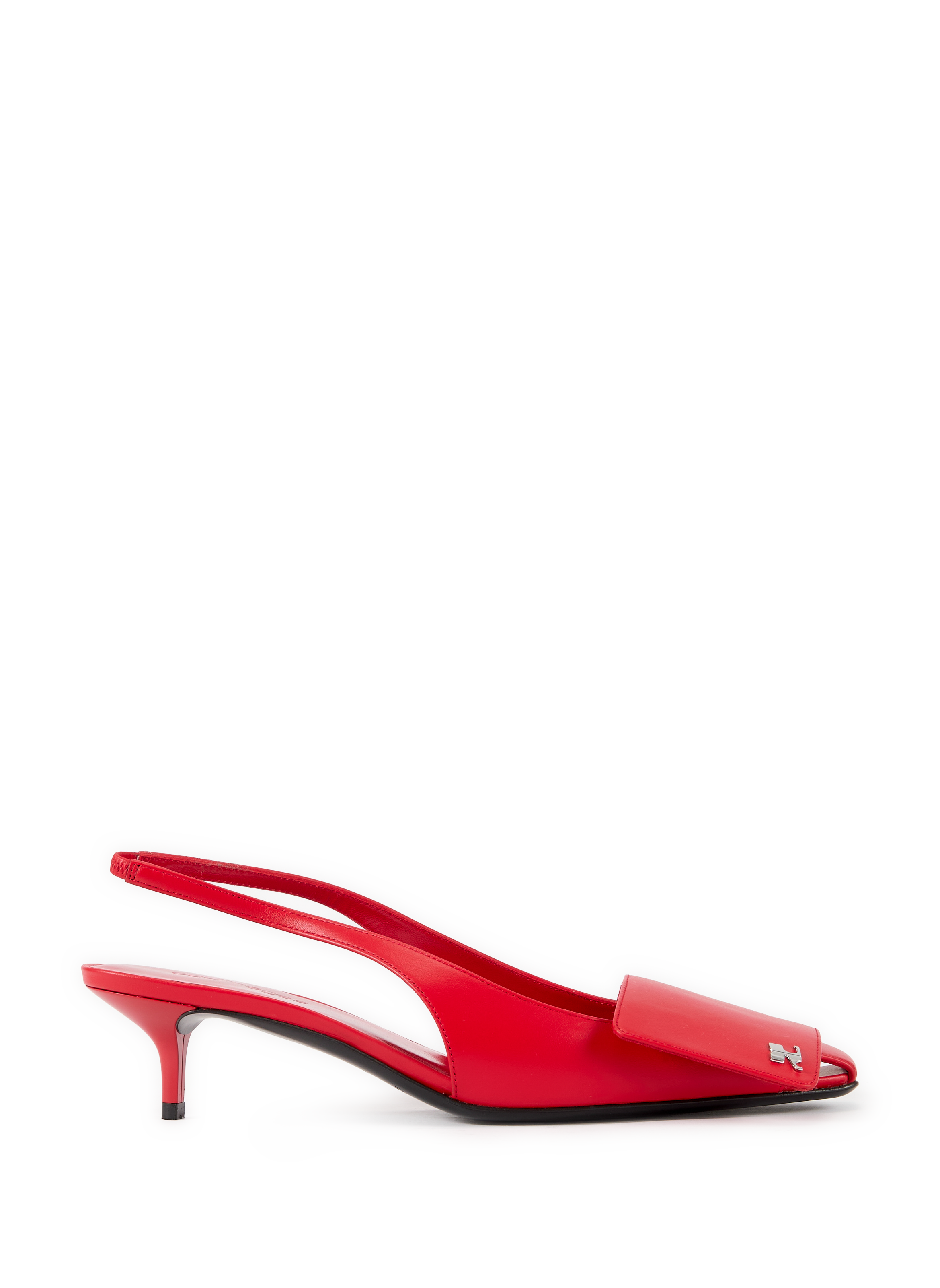 Logo plate Heels COURRÈGES Red