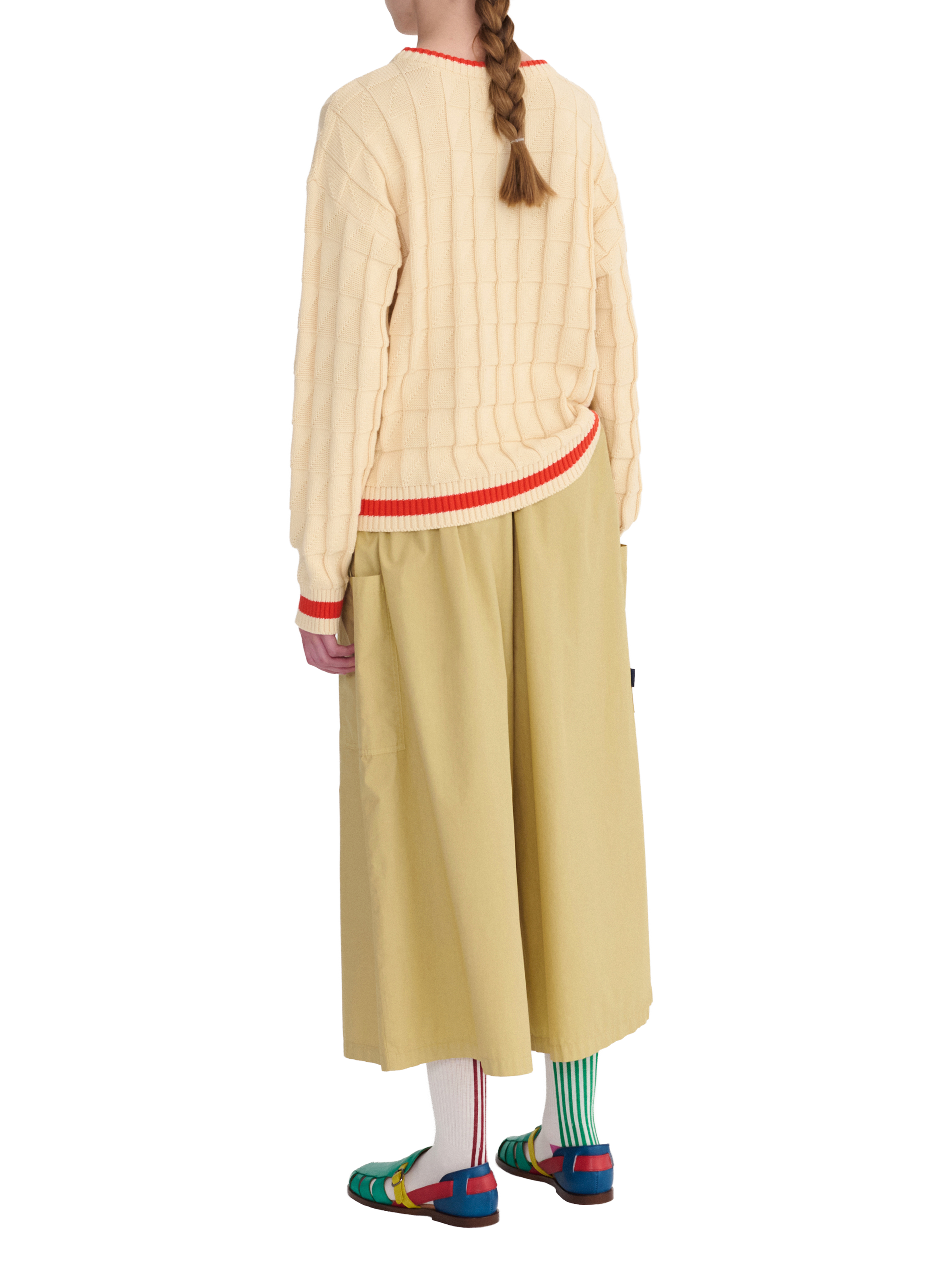 Pantalon ample en coton BOBO CHOSES Vert