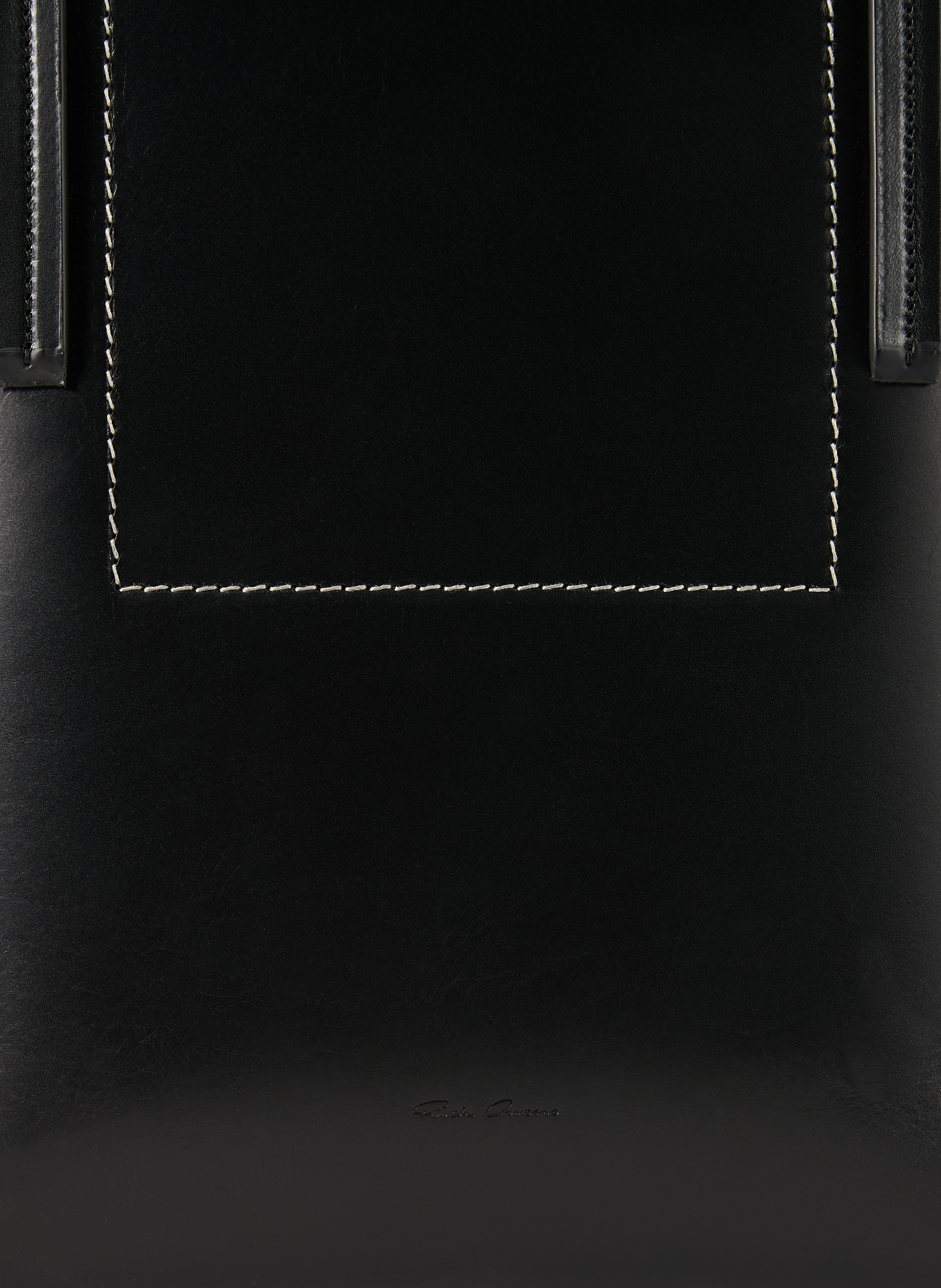 Sac cabas en cuir lisse RICK OWENS Noir