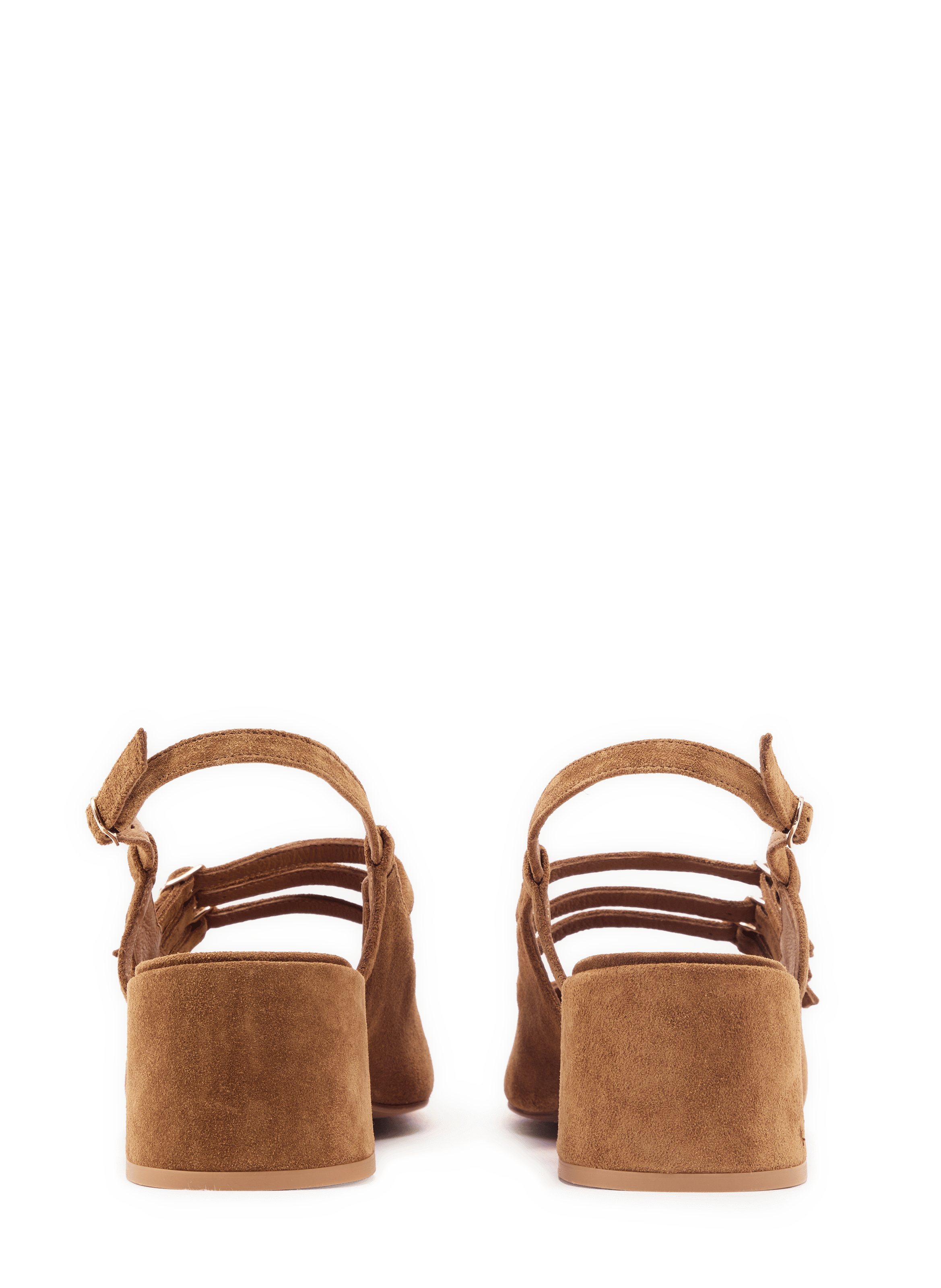 Sandales à talon Fetich en cuir SAISON 1865 Marron