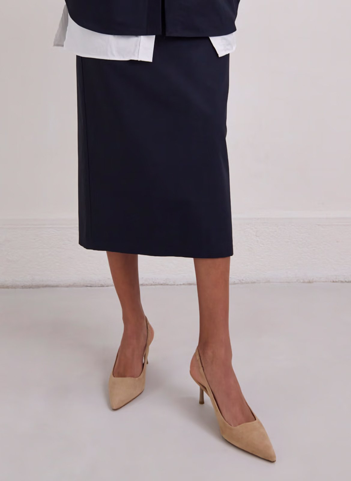 Escarpins en cuir velours diamantine JONAK Beige