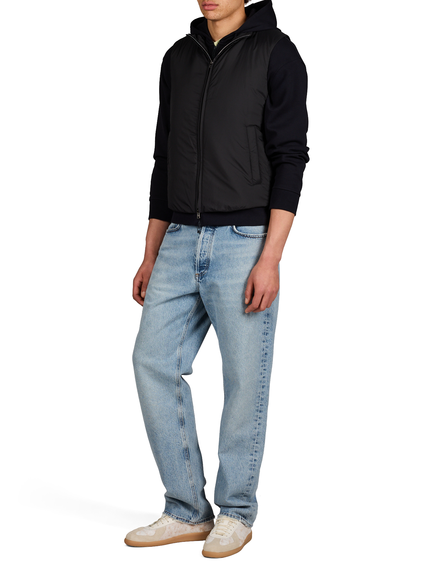 Gilet senza maniche con colletto alto HERNO Blu