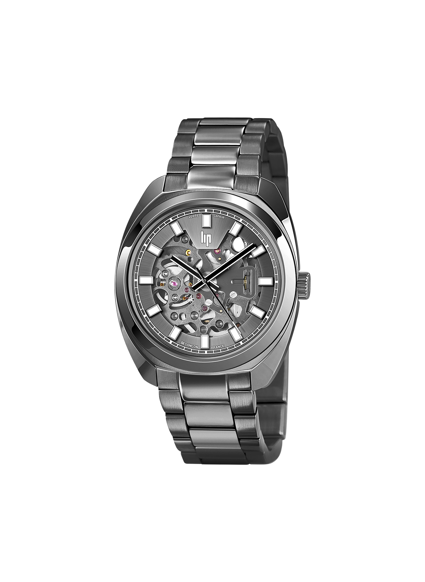 Montre automatique en acier inoxydable LIP Noir